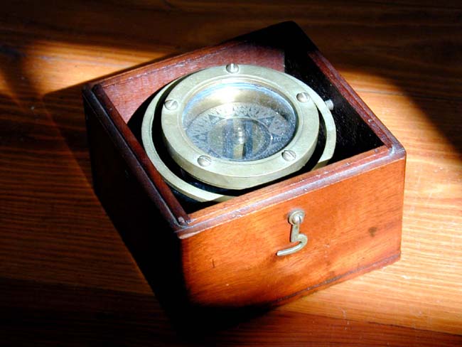 Late 19th Century Cased Lifeboat Compass