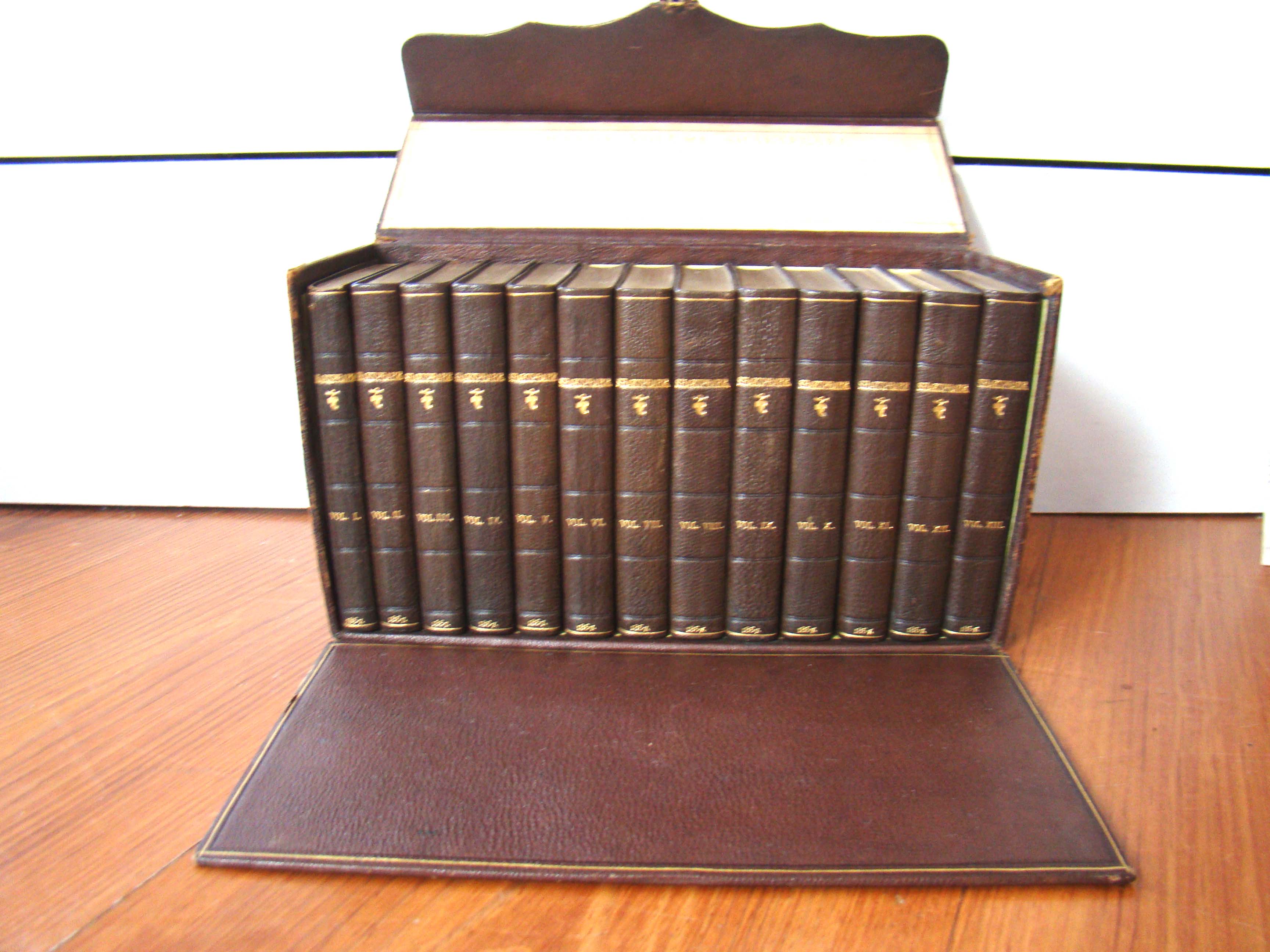 The Complete Works of William Shakespeare in 13 miniature volumes complete with its' original case published by Bradbury, Evans & Co., London 1868