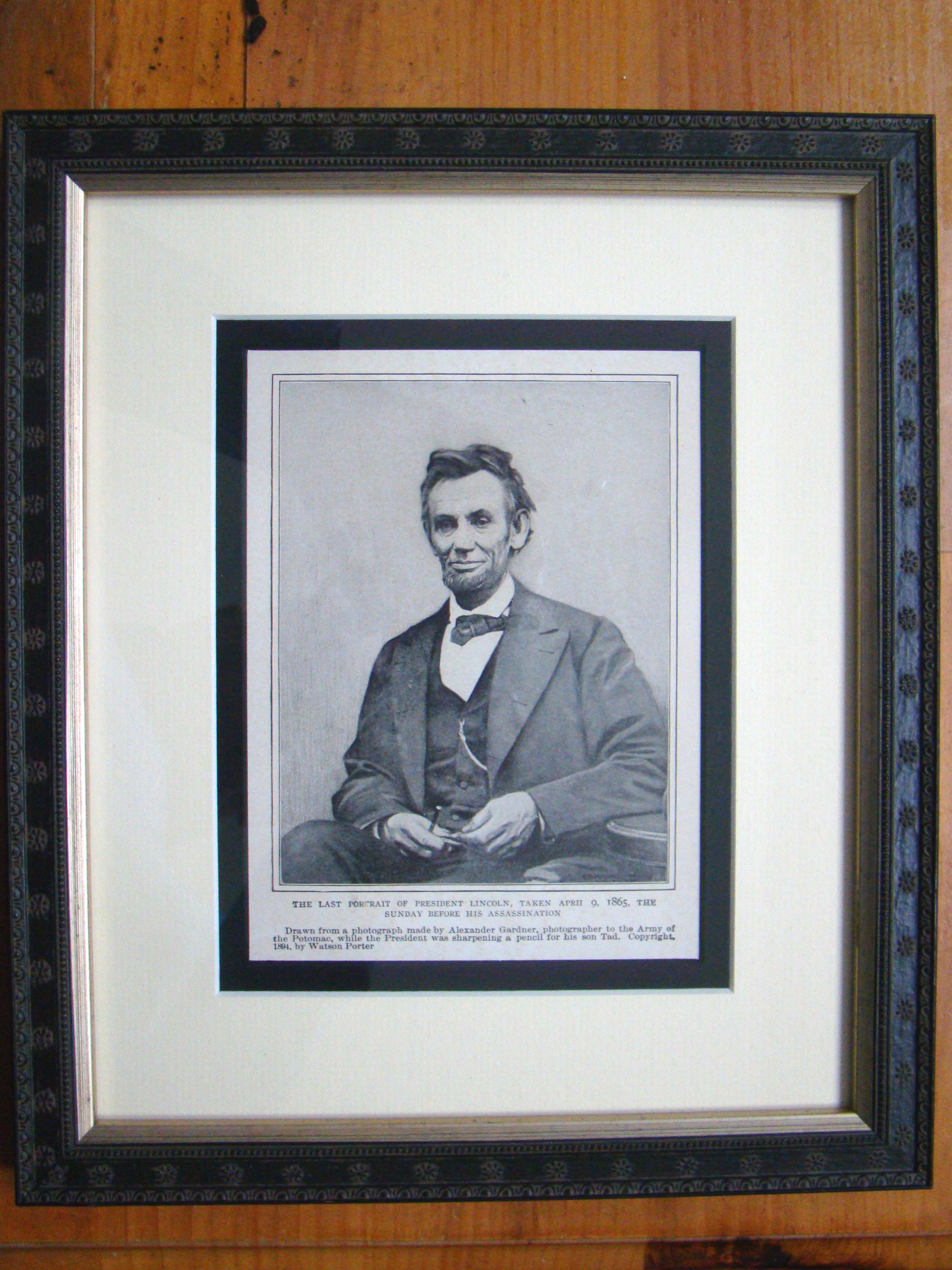The Last Portrait of President Lincoln, taken April 9, 1865, the Sunday before his assassination — image 2