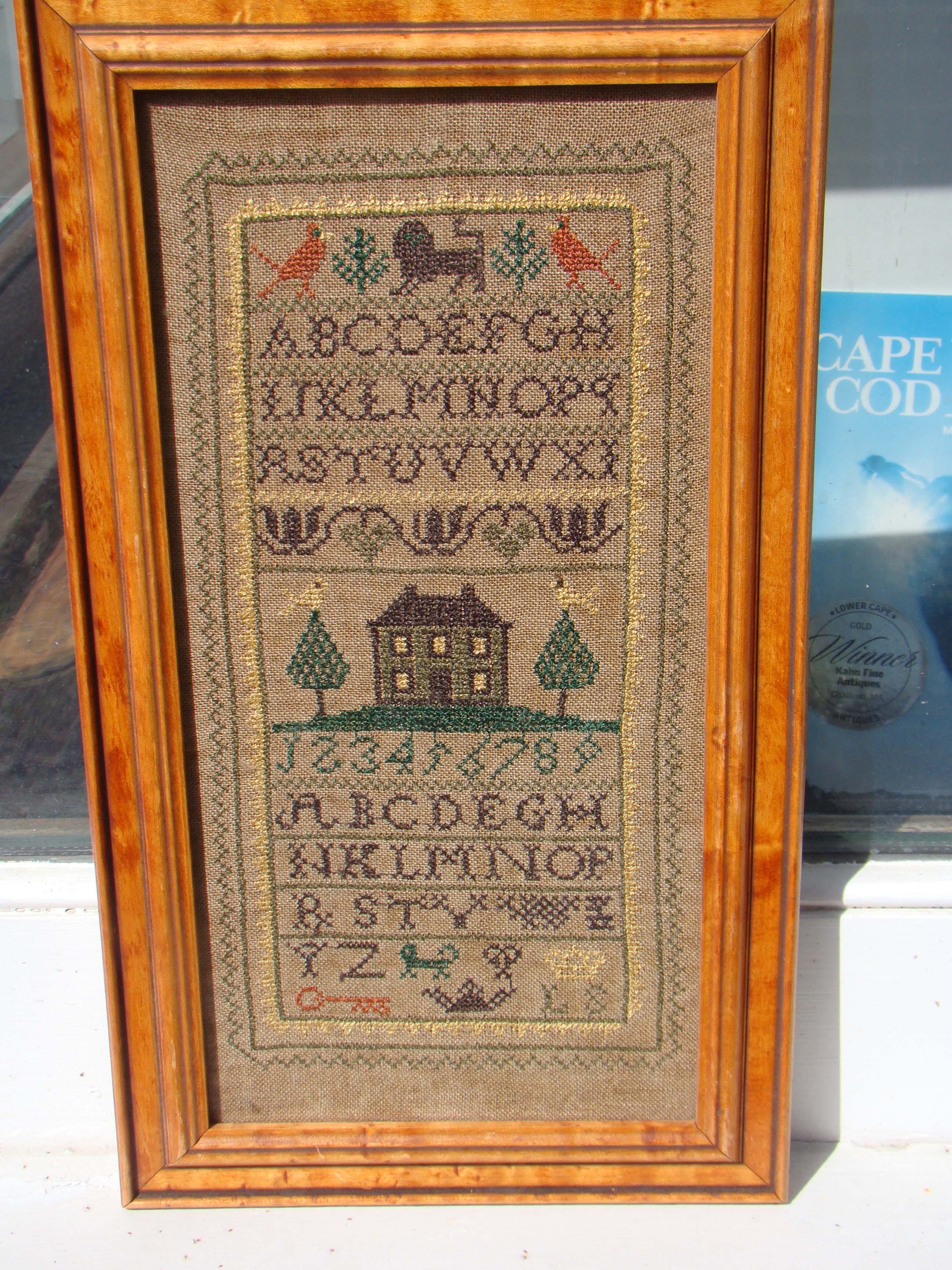 A beautiful late 18th century English schoolgirl needlework sampler circa 1790 — image 2