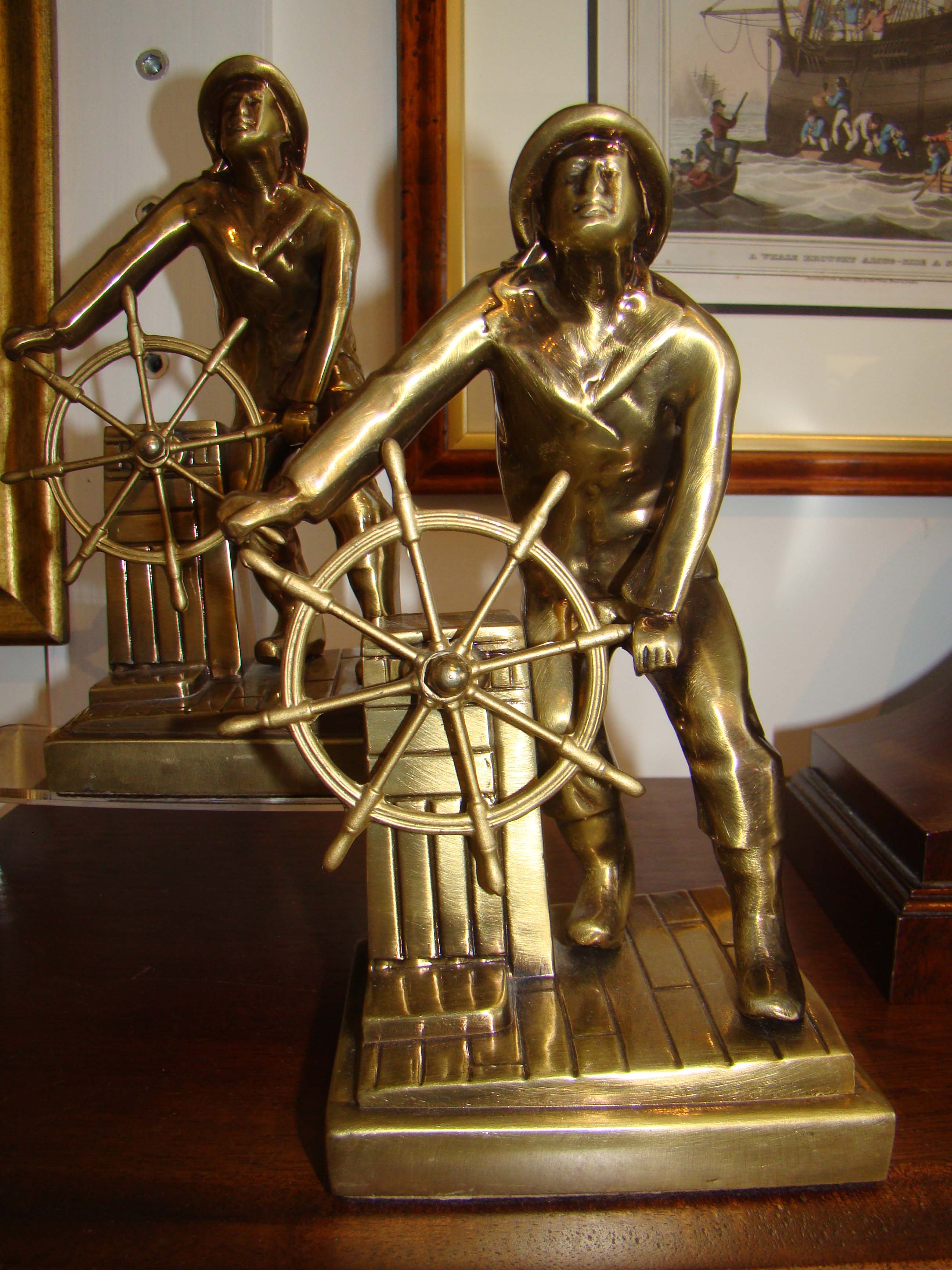 A pair of Gloucester Fisherman bookends made by PM Craftsman circa 1960 — image 2