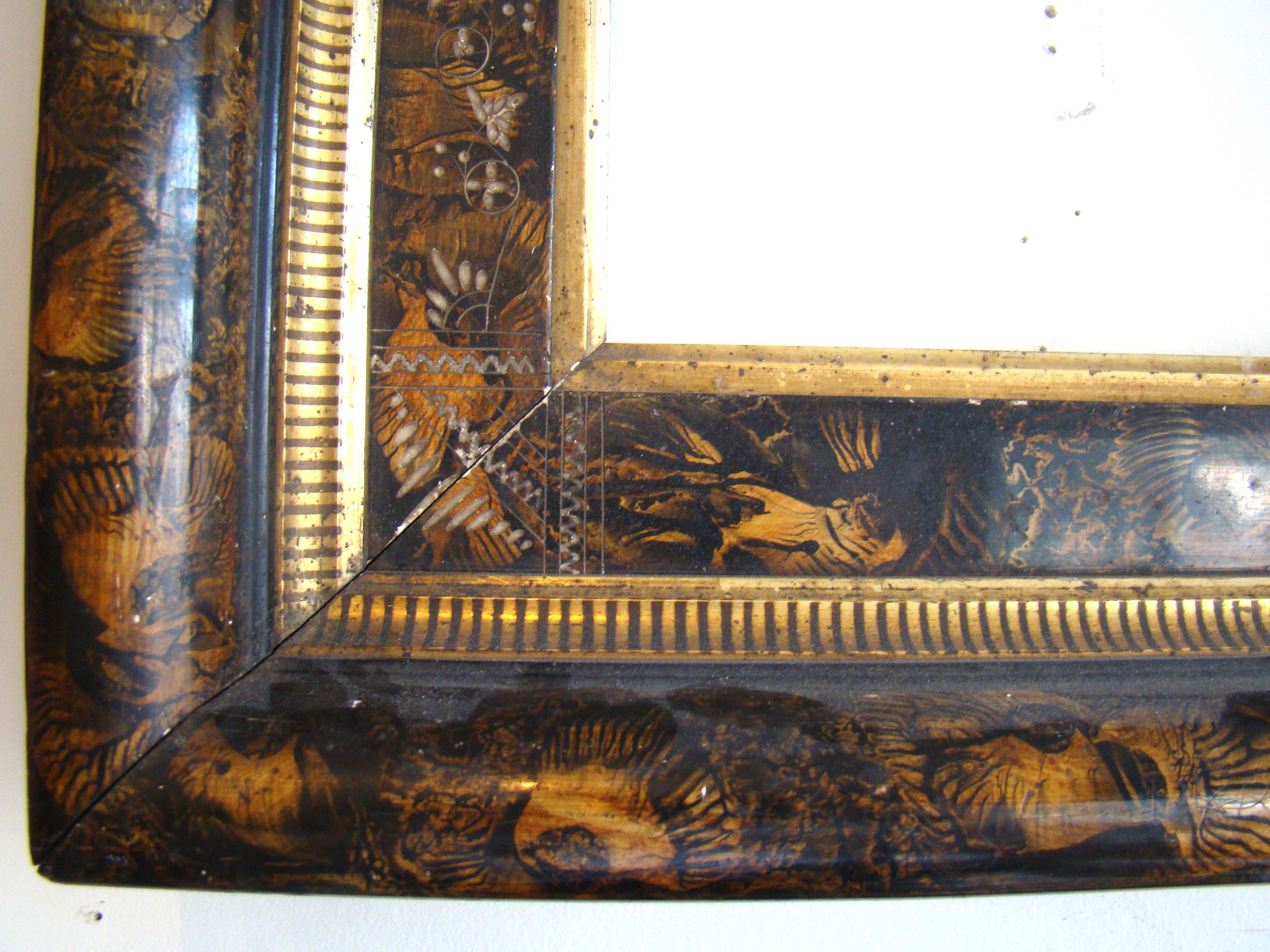 An attractive EASTLAKE inlaid frame circa 1890