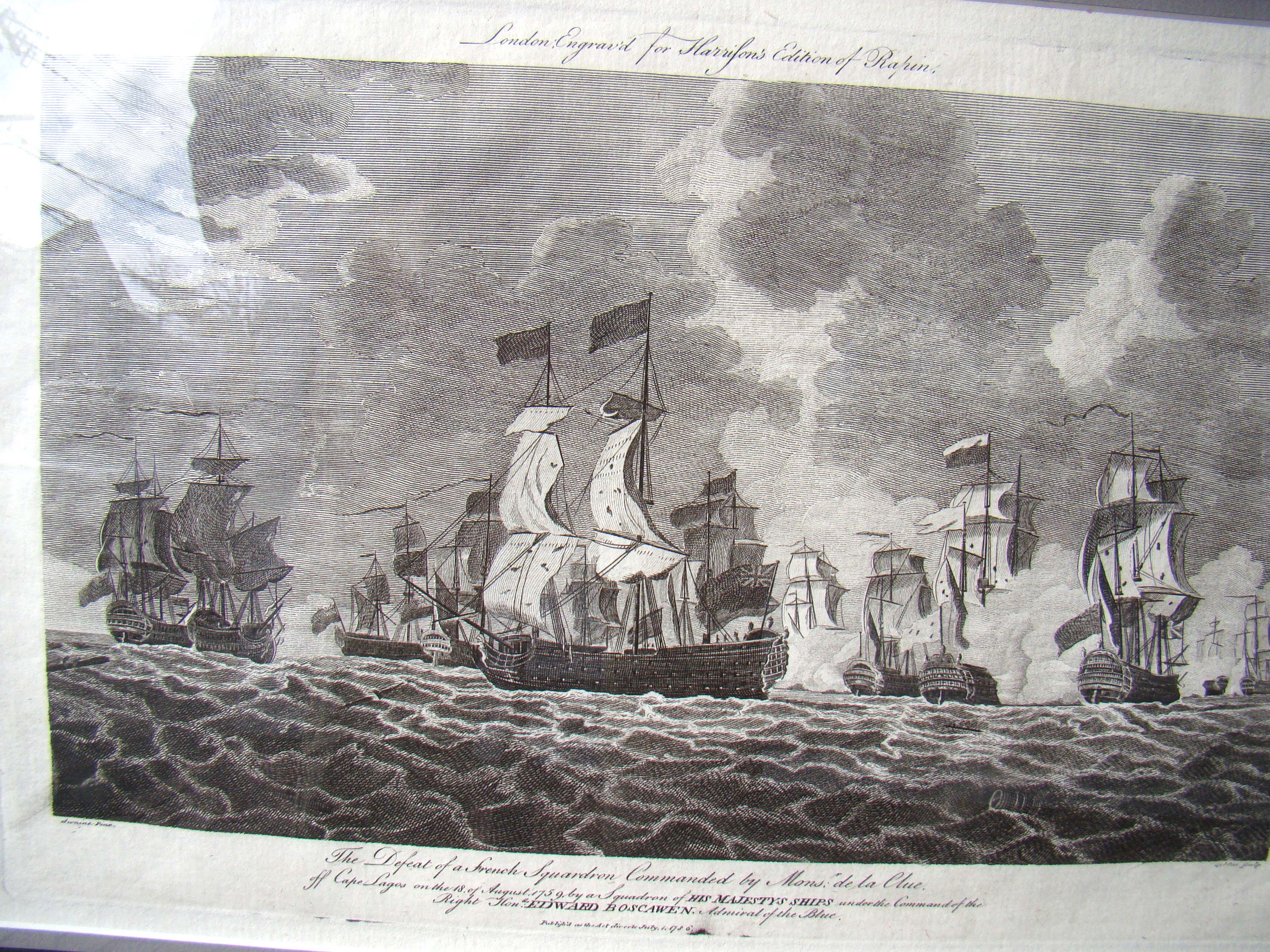 A pair of 18th century Naval Battle engravings published in 1786 — image 6