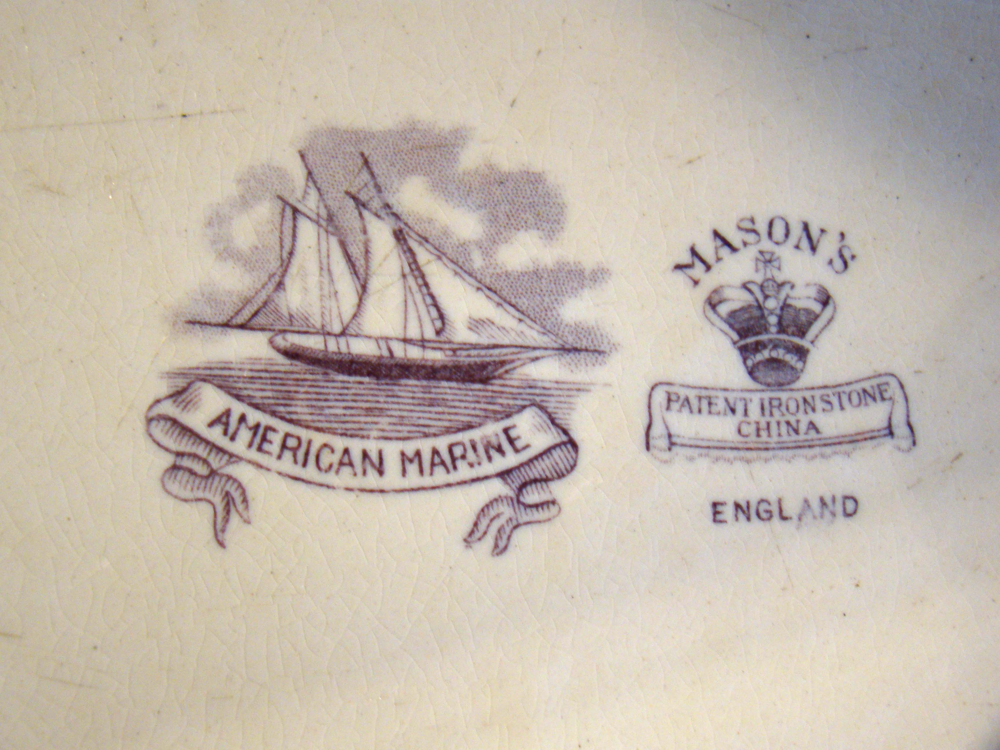 A Mason's Ironstone "American Marine" pattern serving platter (17" by 13 1/2") circa 1850 — image 2