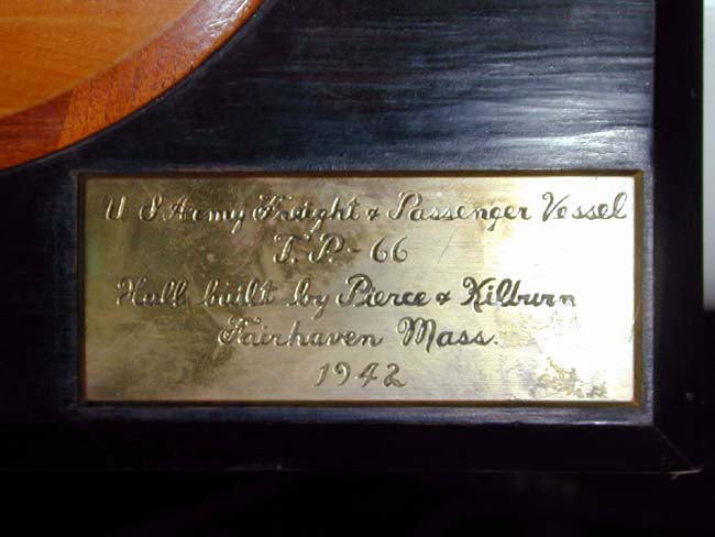World War II Builders Half Hull Model of a U.S. Army Vessell Dated 1942 — image 2