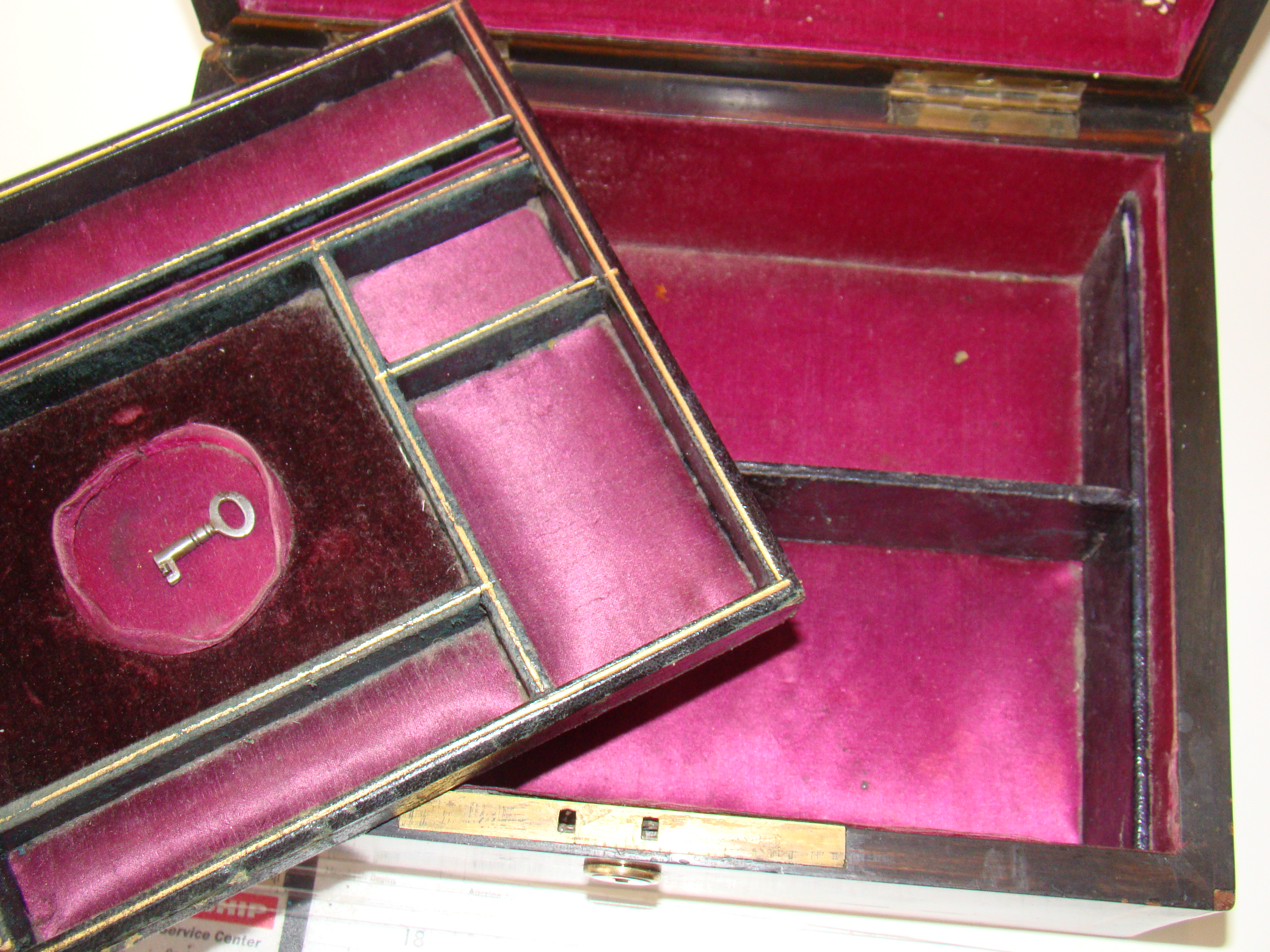 A stunning English coromandel wood jewelry box circa 1850 — image 5