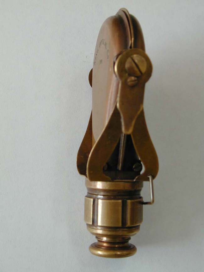 All brass fold-out monocular signed "King Optical Co., 1891" — image 2