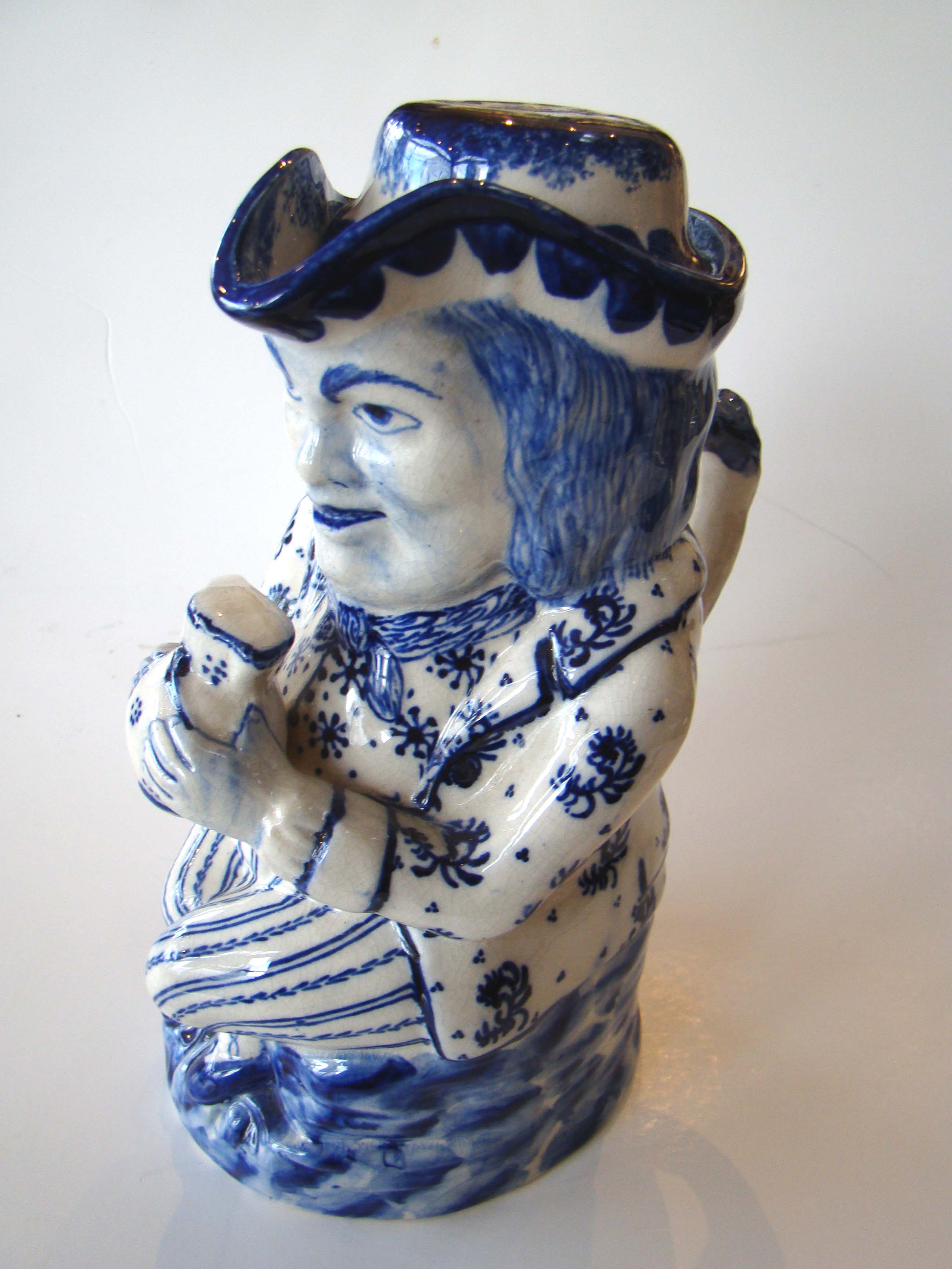 A fine 19th century English Staffordshire hand painted TOBY jug — image 2