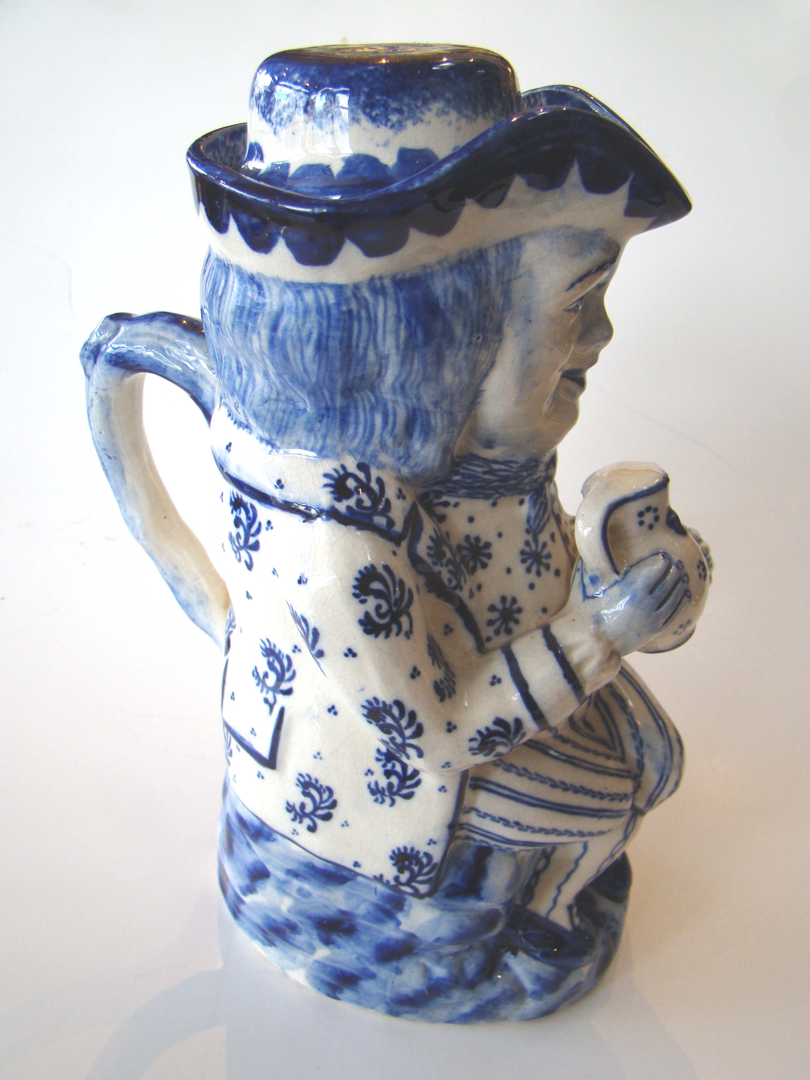 A fine 19th century English Staffordshire hand painted TOBY jug — image 3