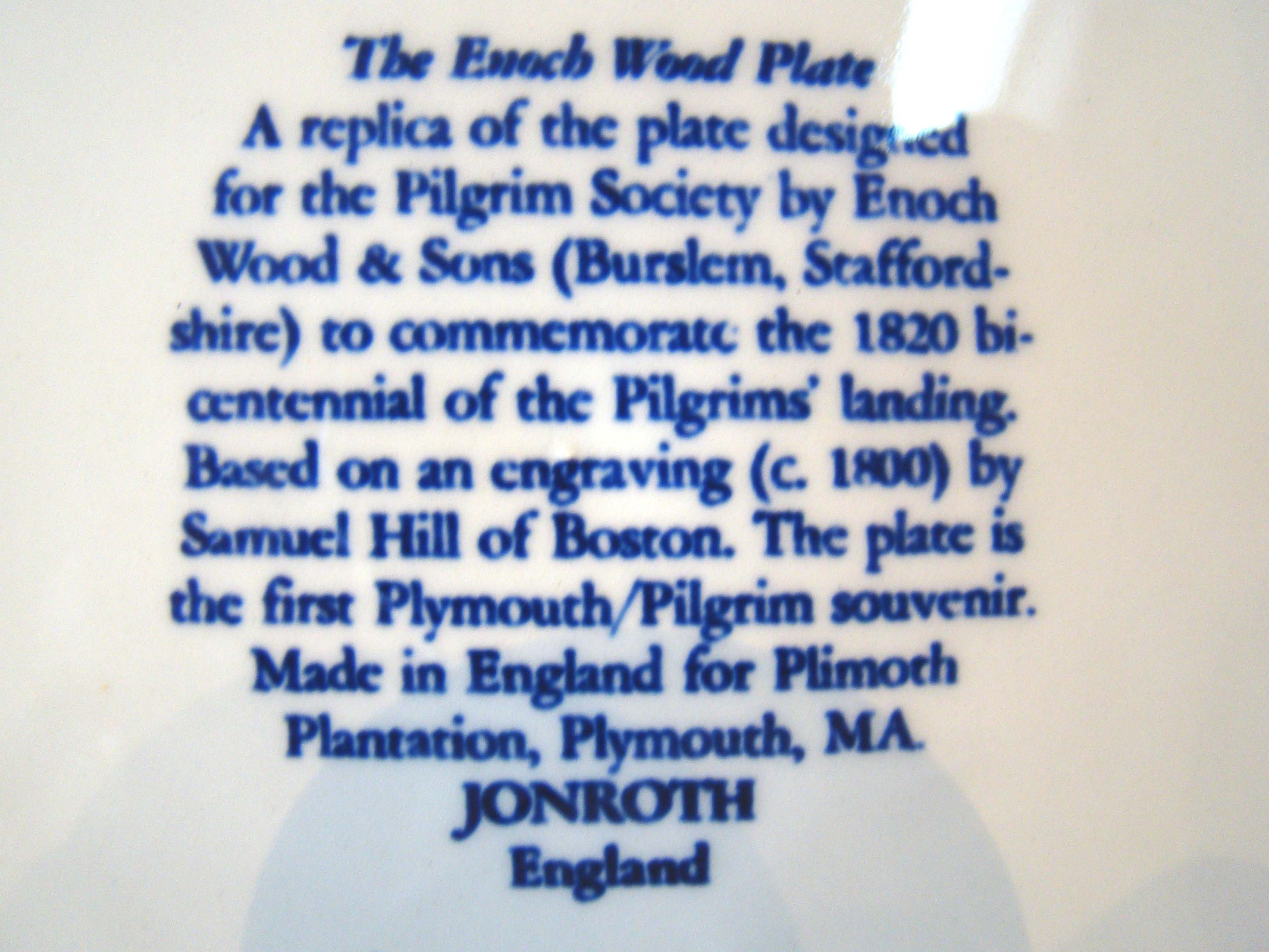 A vintage commemorative plate featuring George Washington, American Independence and the Landing of Pilgrims. Made by Jonroth. — image 2