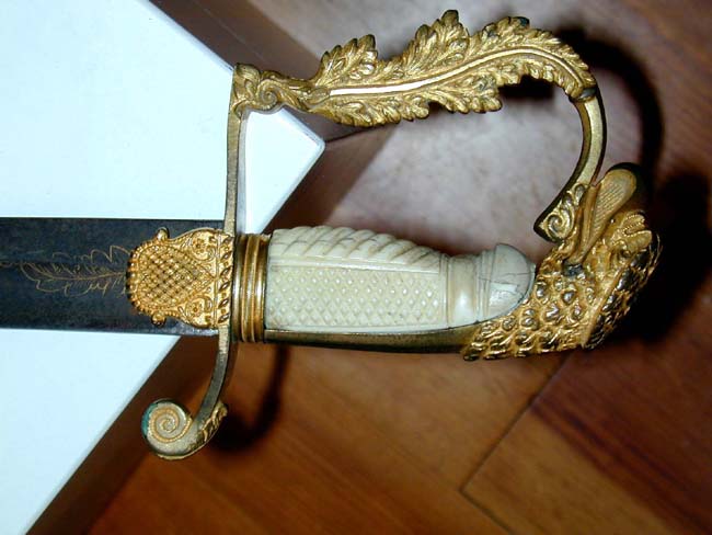 U.S. Militia Officer's Sword With Eagle-Head Pommel circa 1820
