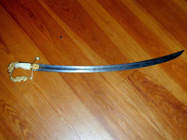 U.S. Militia Officer's Sword With Eagle-Head Pommel circa 1820 — image 2
