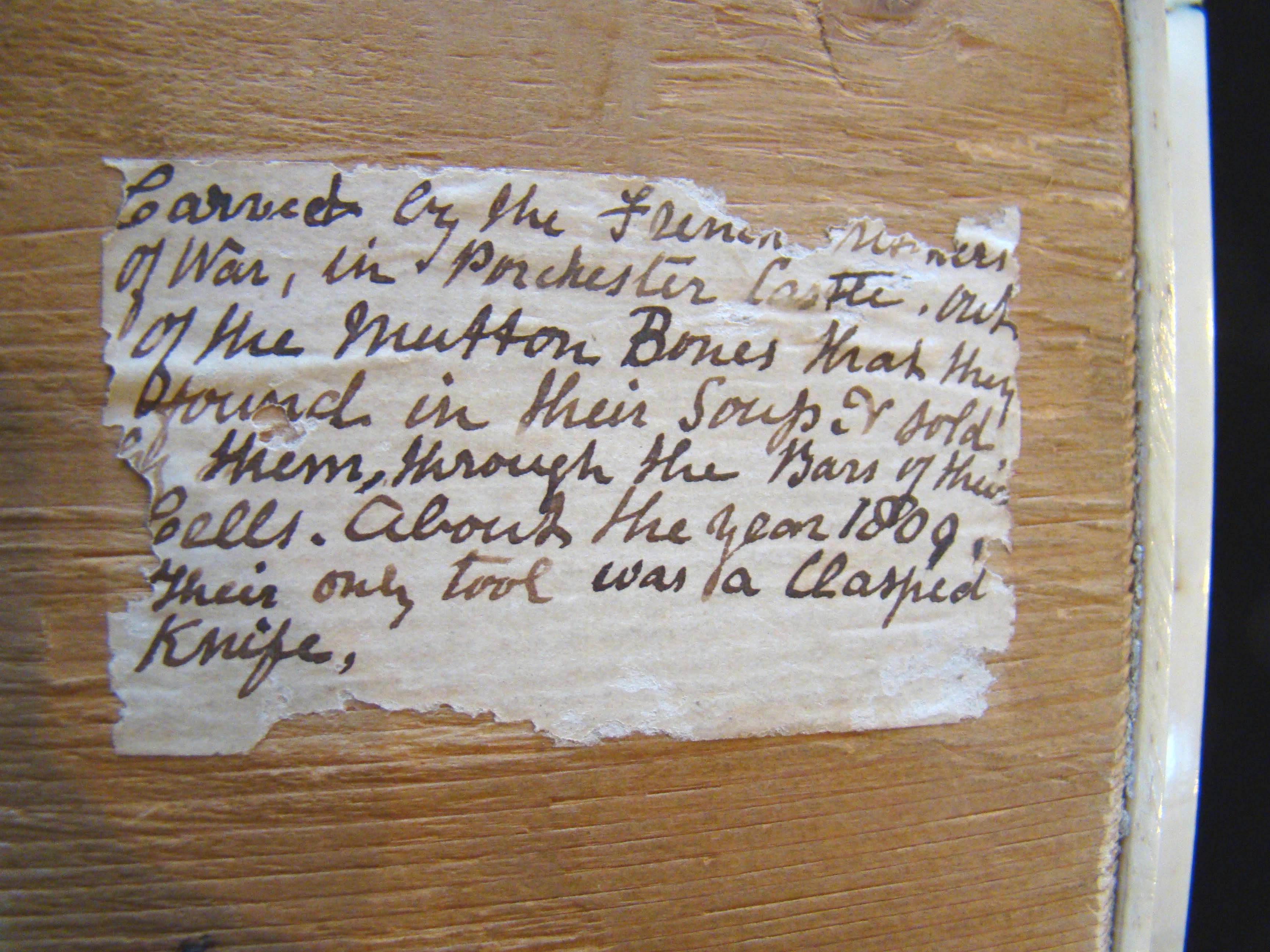 A Napoleonic period bone games box (dominoes & cribbage)  circa 1809 — image 5