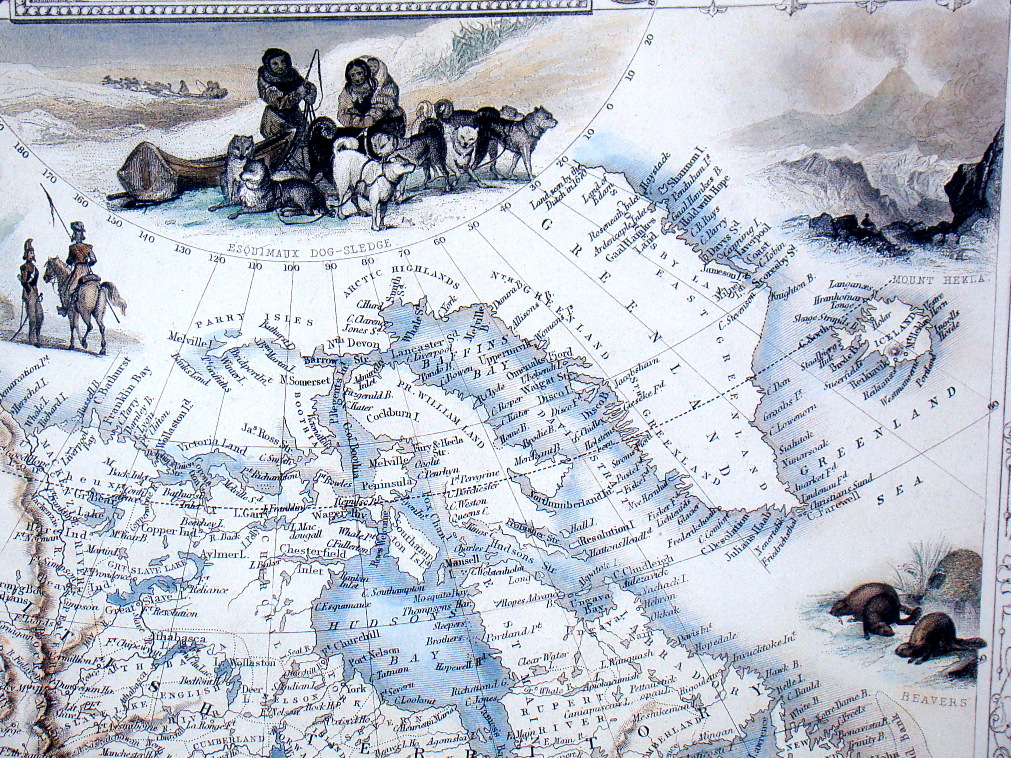 Map of North America by J & F Tallis, London — image 3