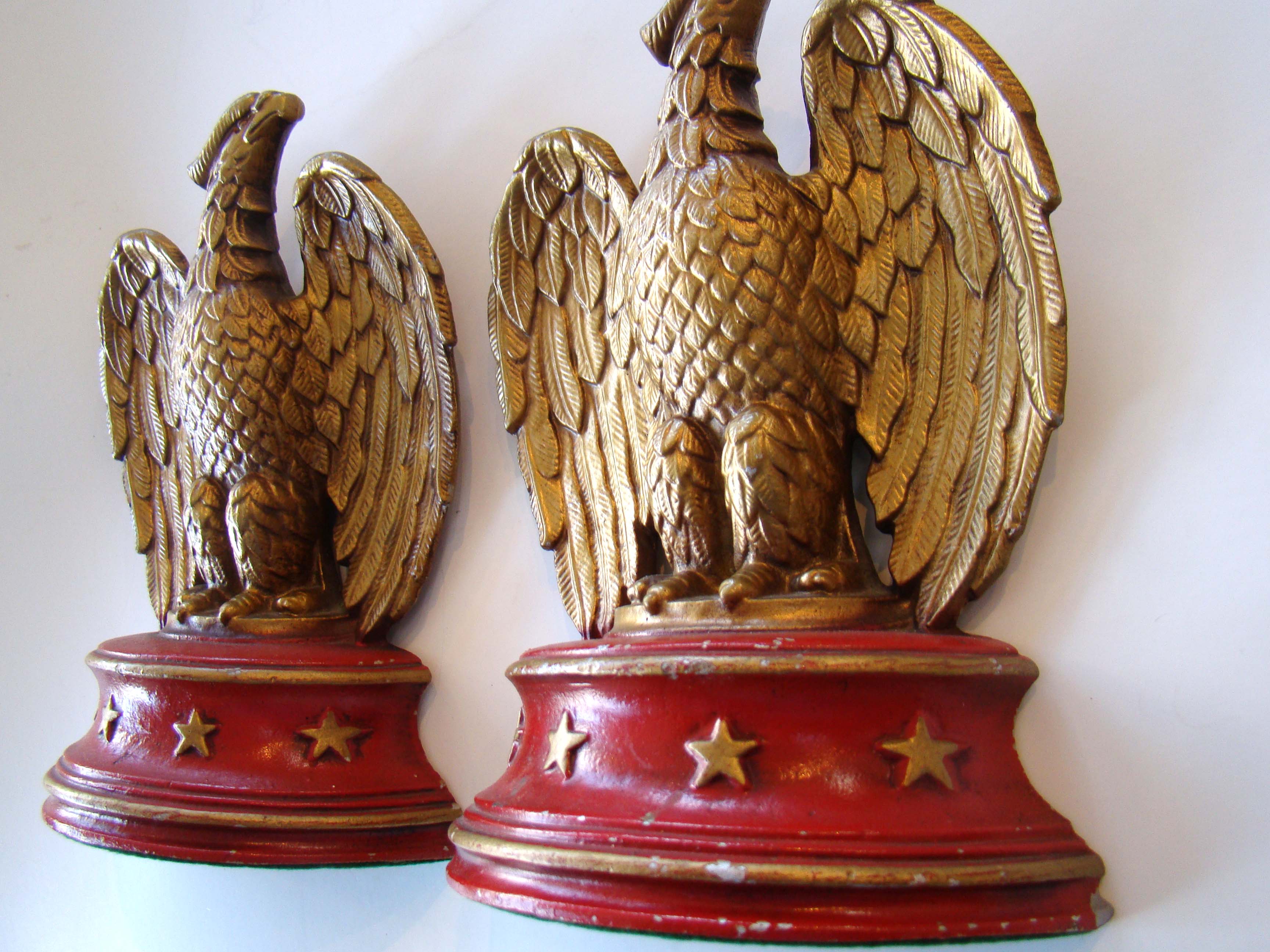 A pair of vintage American eagle bookends by Sexton circa 1950 — image 2