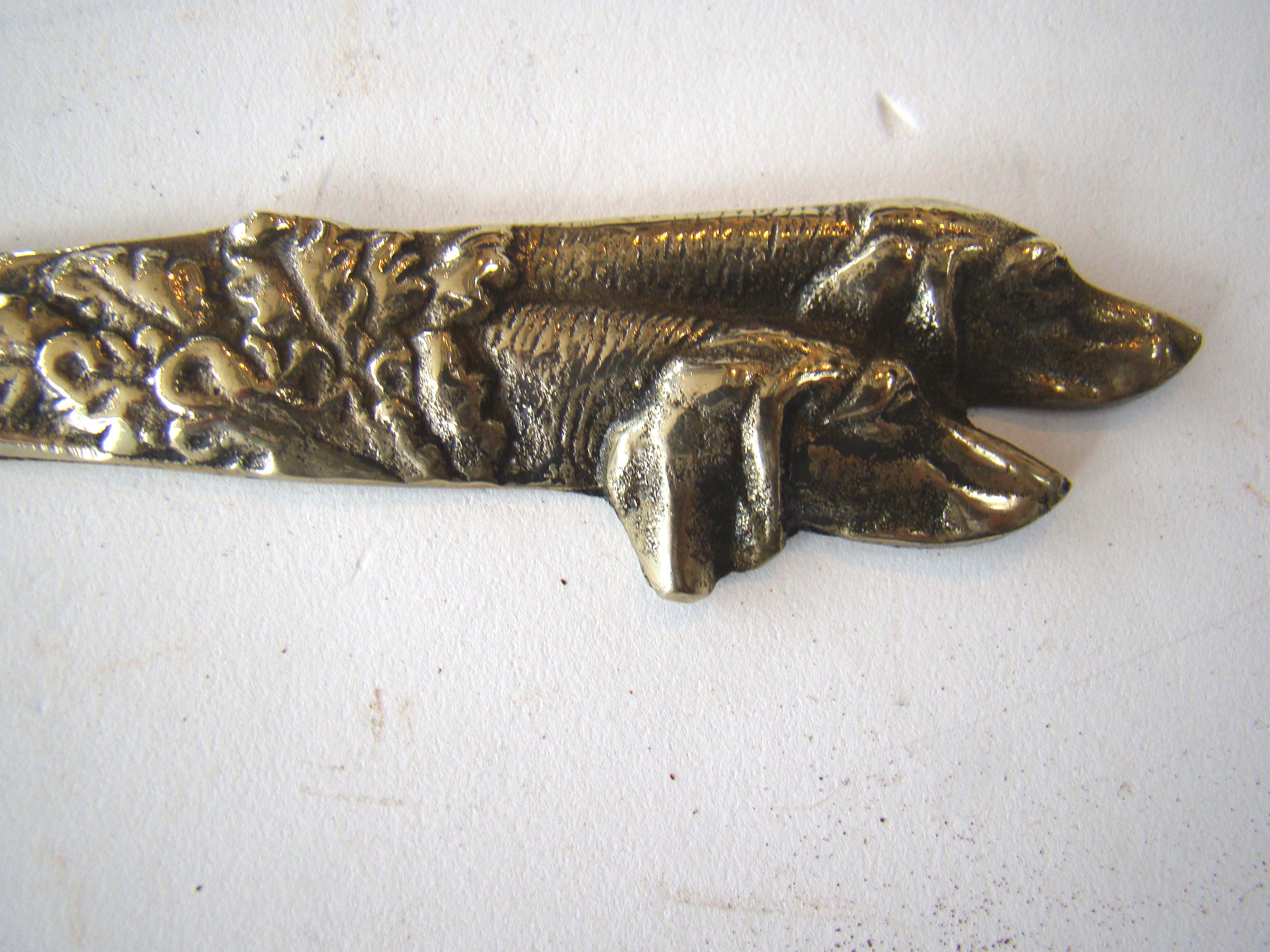 A rare collection of  eight brass letter openers circa 1875 to 1920 — image 7