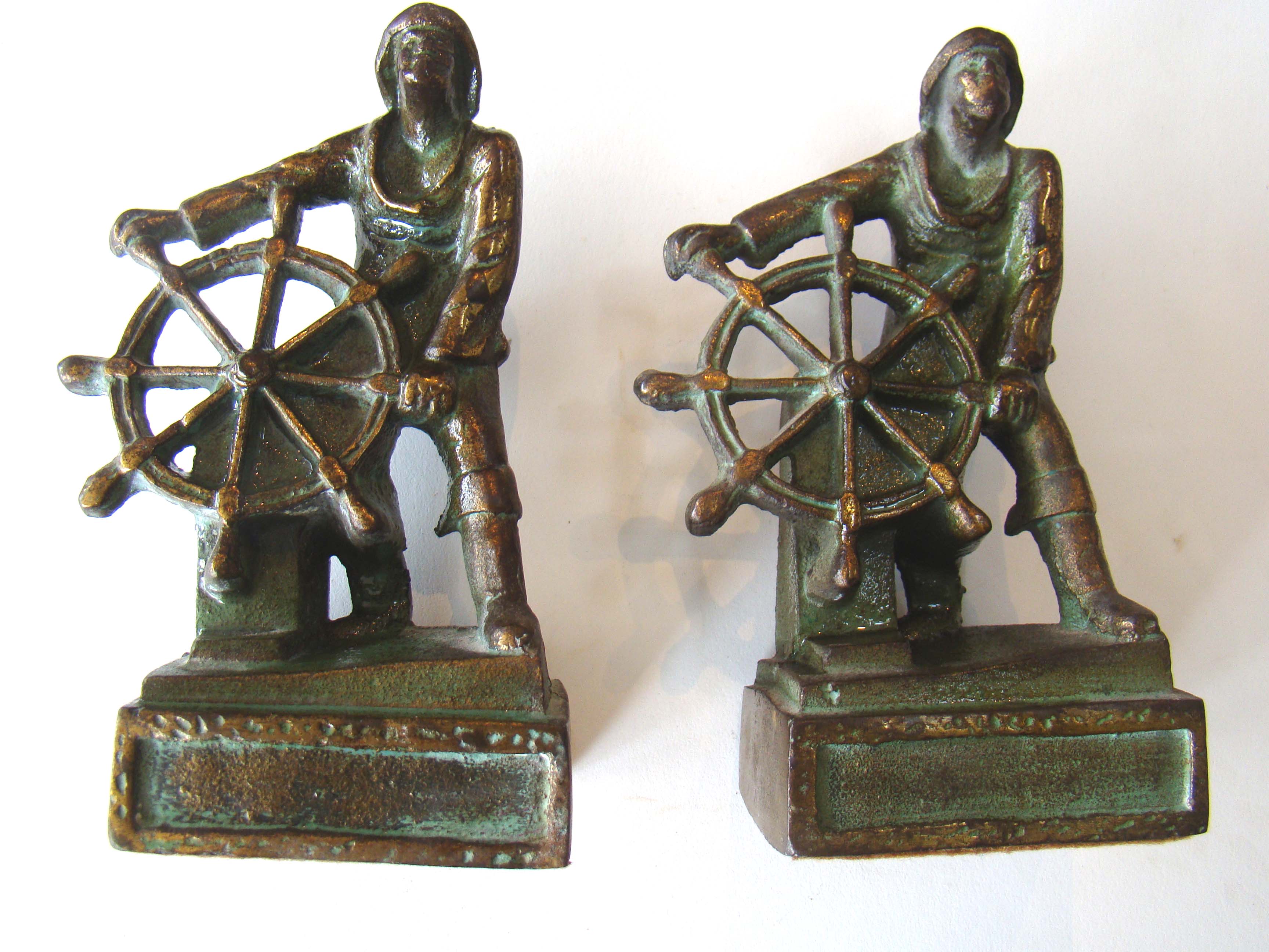 A pair of Gloucester Fisherman bookends circa 1930