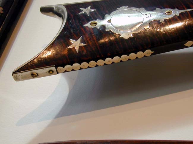 Highly Decorative Silver-Mounted Tiger Maple Percussion Rifle Circa 1845 — image 3