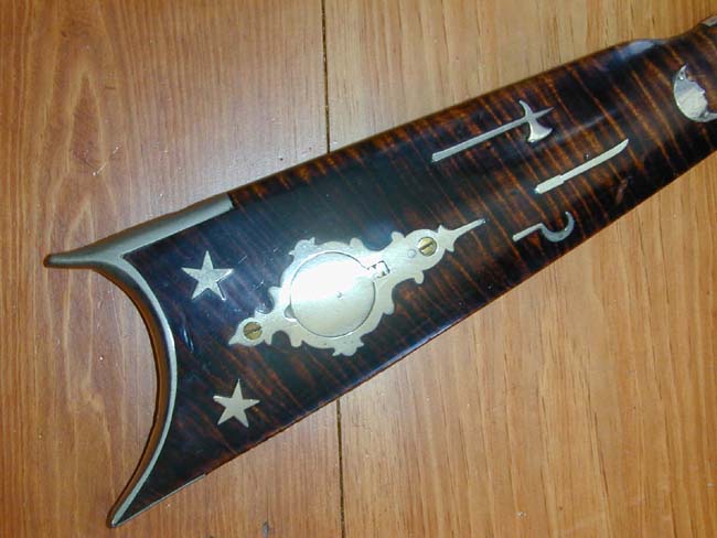 Highly Decorative Silver-Mounted Tiger Maple Percussion Rifle Circa 1845 — image 8