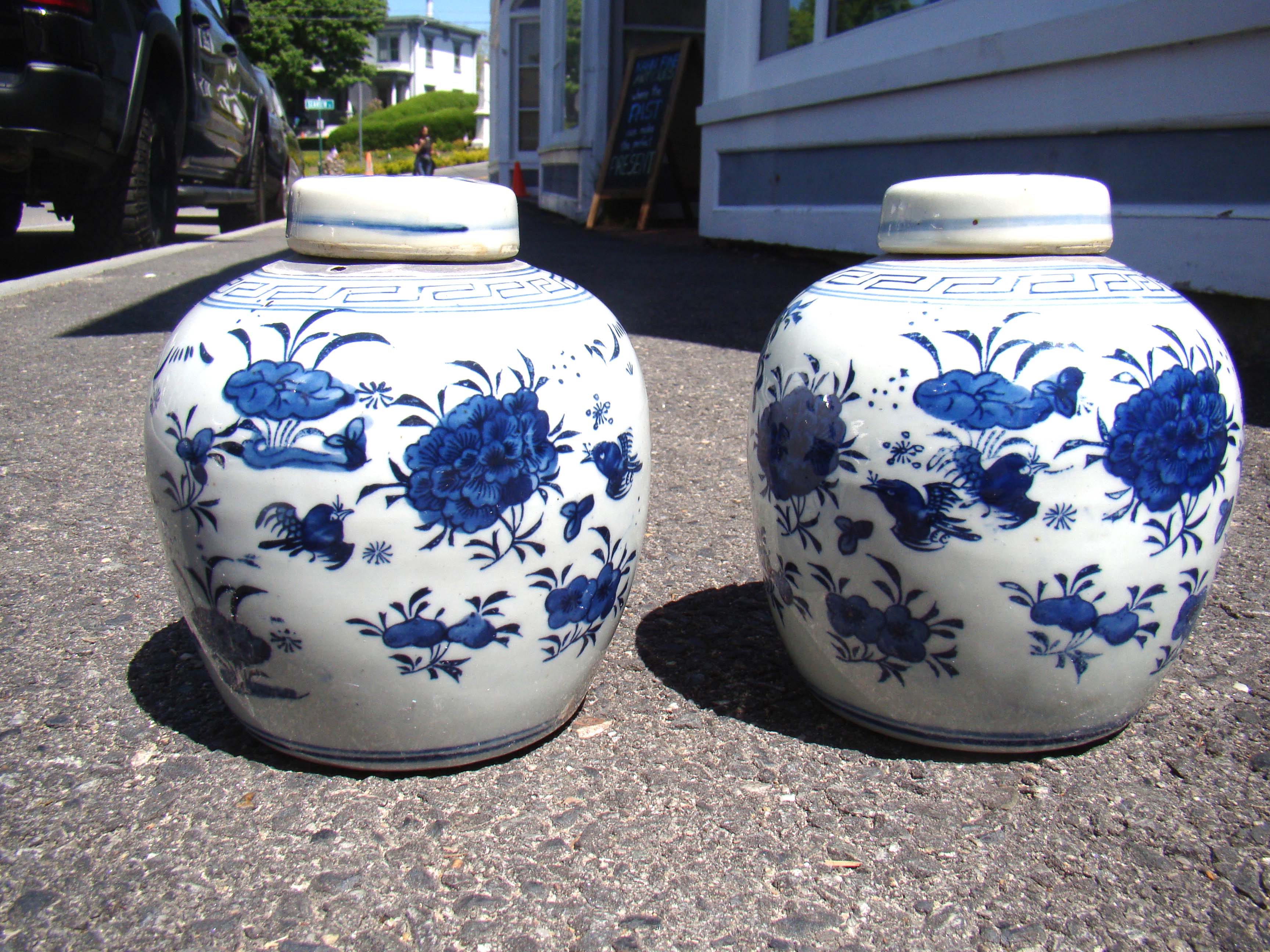 A fine pair of Chinese Ginger Jars