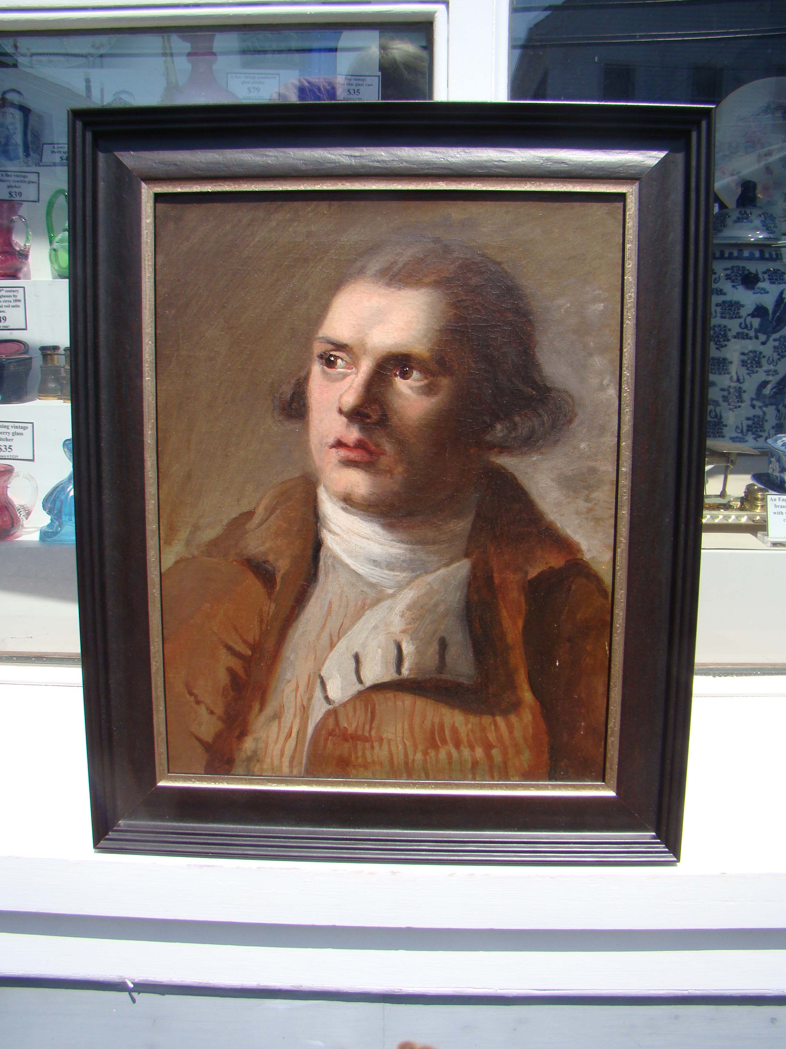 A late 18th century oil portrait of a gentleman
