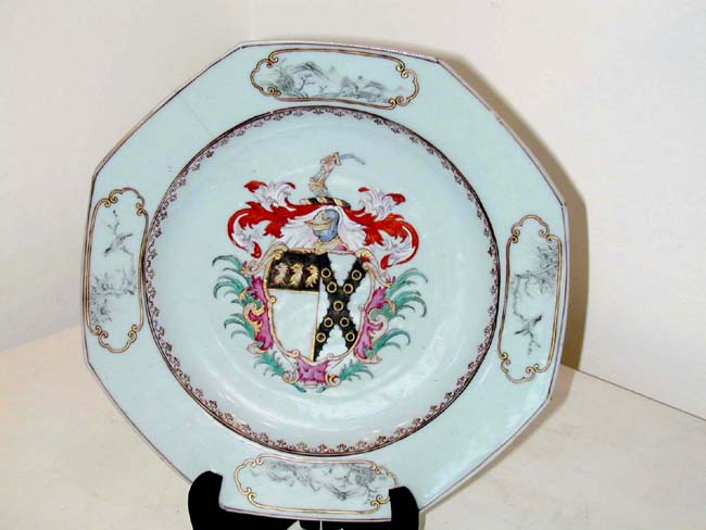 Chinese Export Armorial Plate Circa 1740