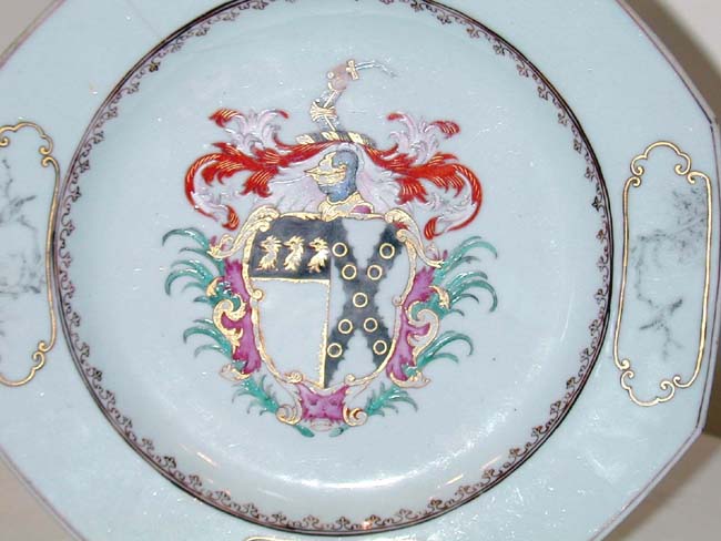 Chinese Export Armorial Plate Circa 1740 — image 2