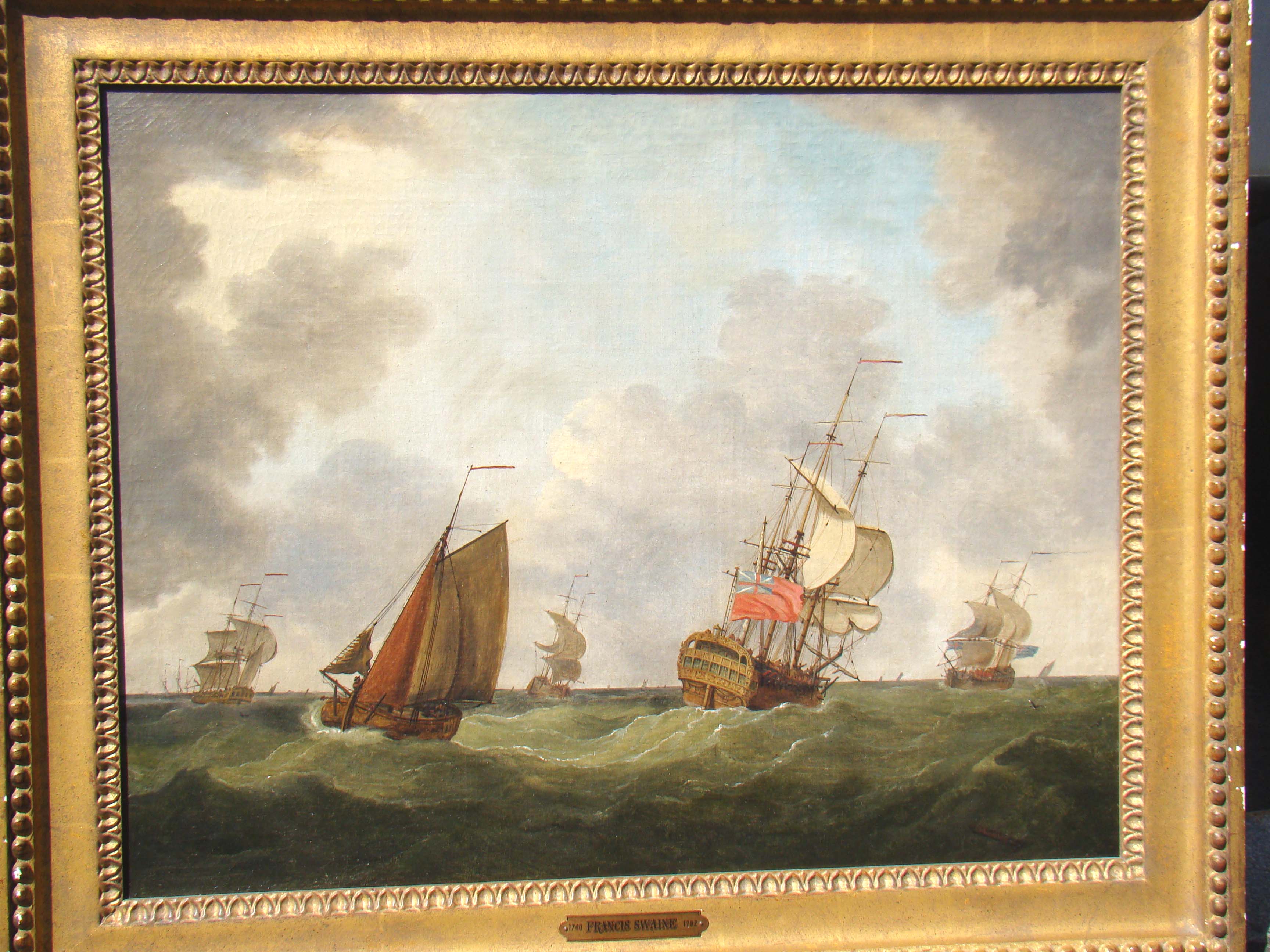 A fine 18th century maritime painting by Francis Swaine 1720-1782 — image 2