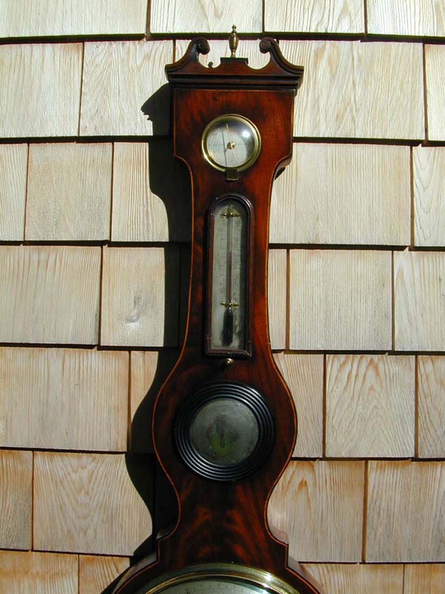 Early 19th Century English Wheel Barometer with 10" dial — image 3