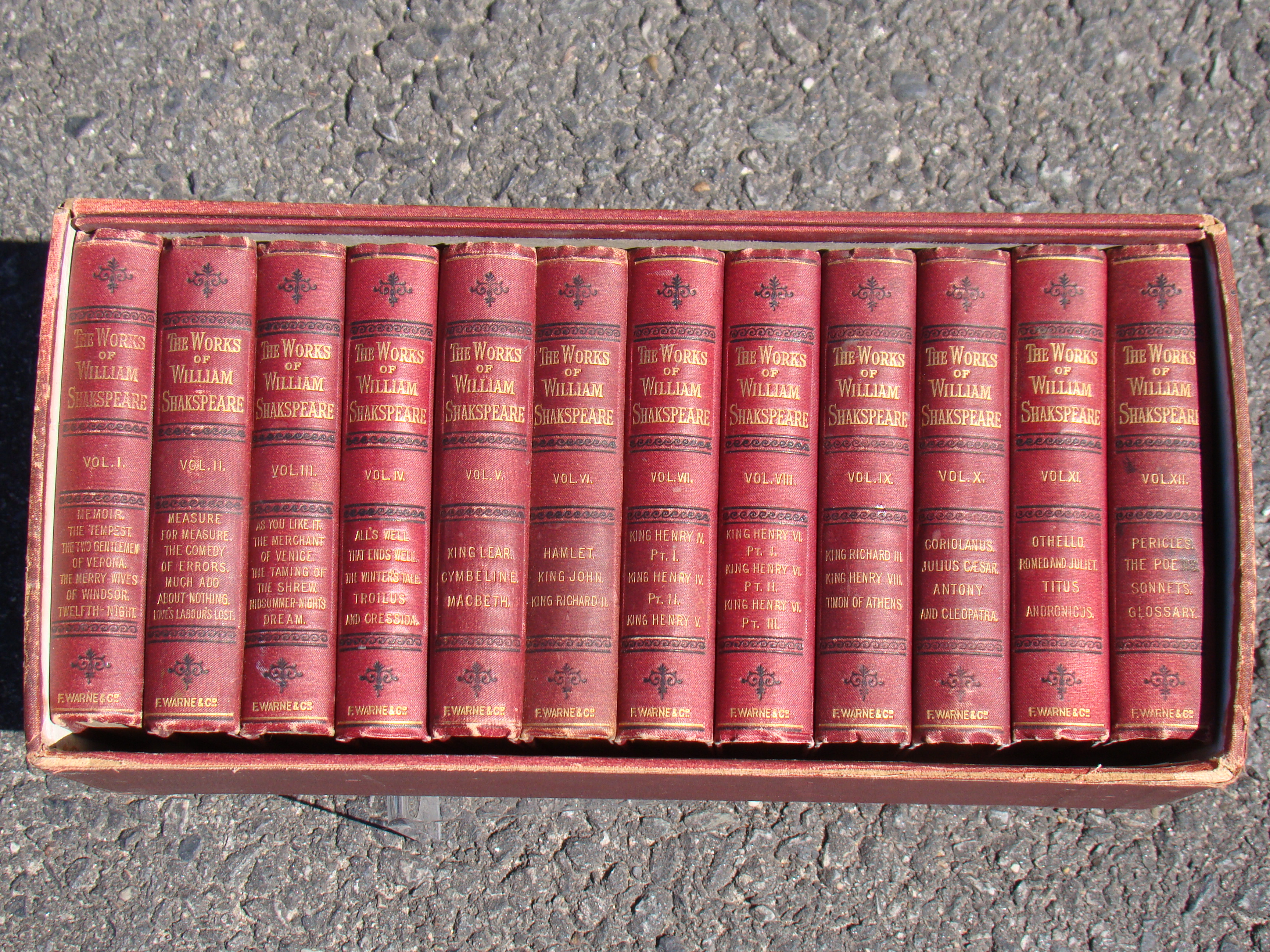 The Complete Works of William Shakespeare (in miniature) published in 1892