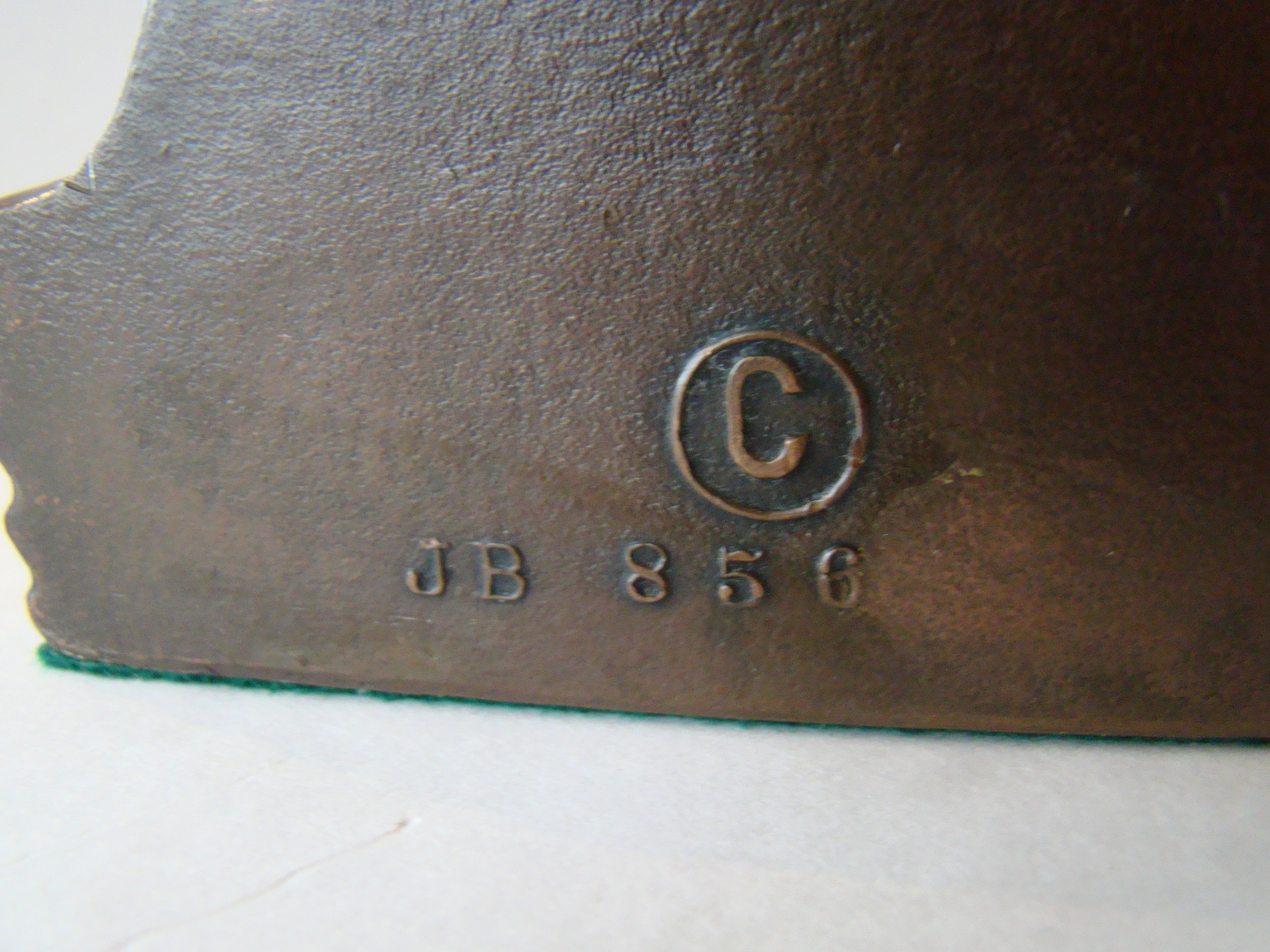 A beautiful pair of vintage bronze setter bookends made by Jennings Brothers circa 1935 — image 4