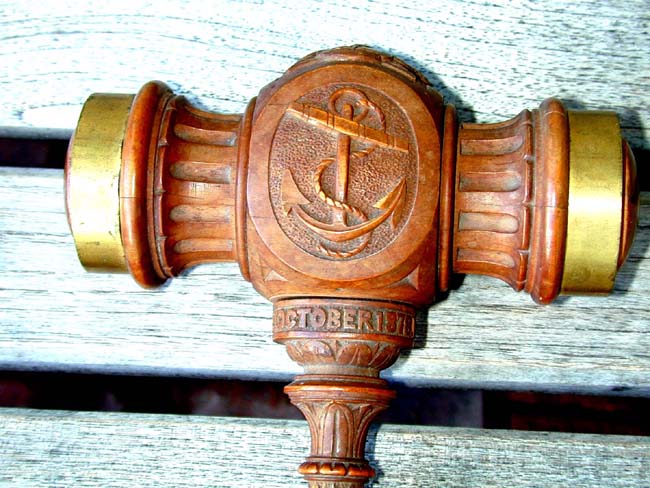 A Launching Mallet for HMS CONQUEST dated October 28, 1878 — image 2