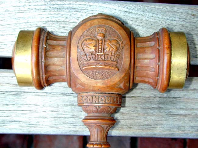 A Launching Mallet for HMS CONQUEST dated October 28, 1878 — image 3