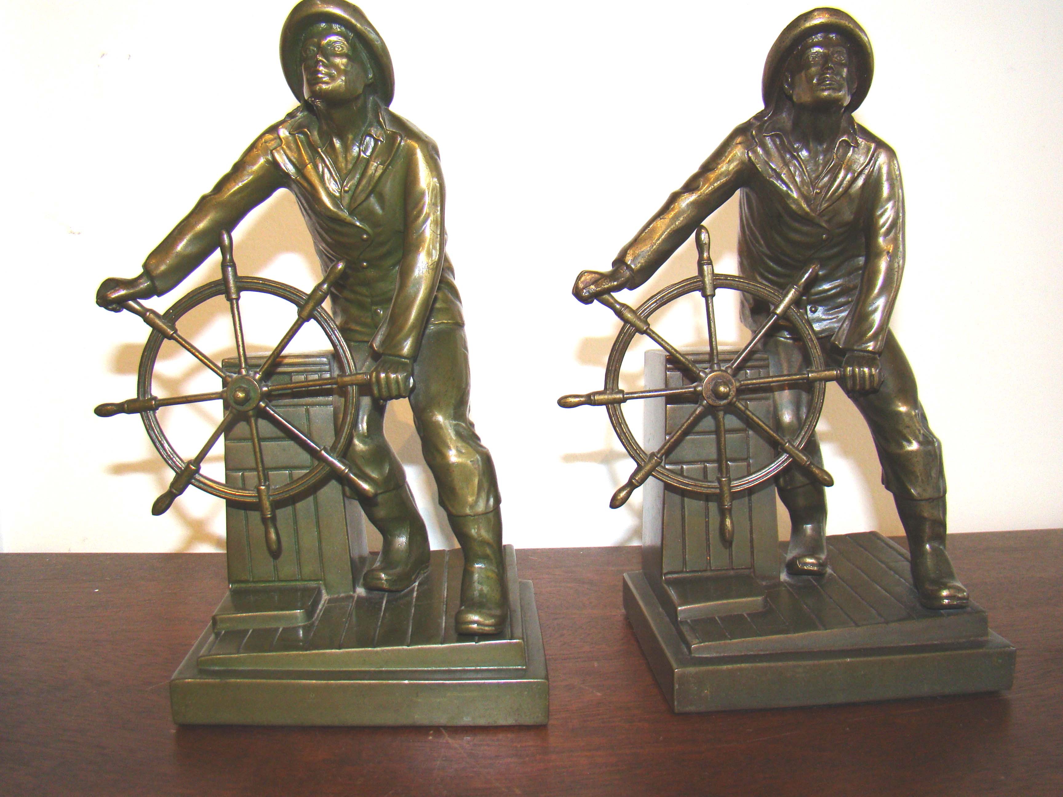 The 'best pair of' 'Gloucester fisherman'  bookends I have ever seen!! Circa 1928