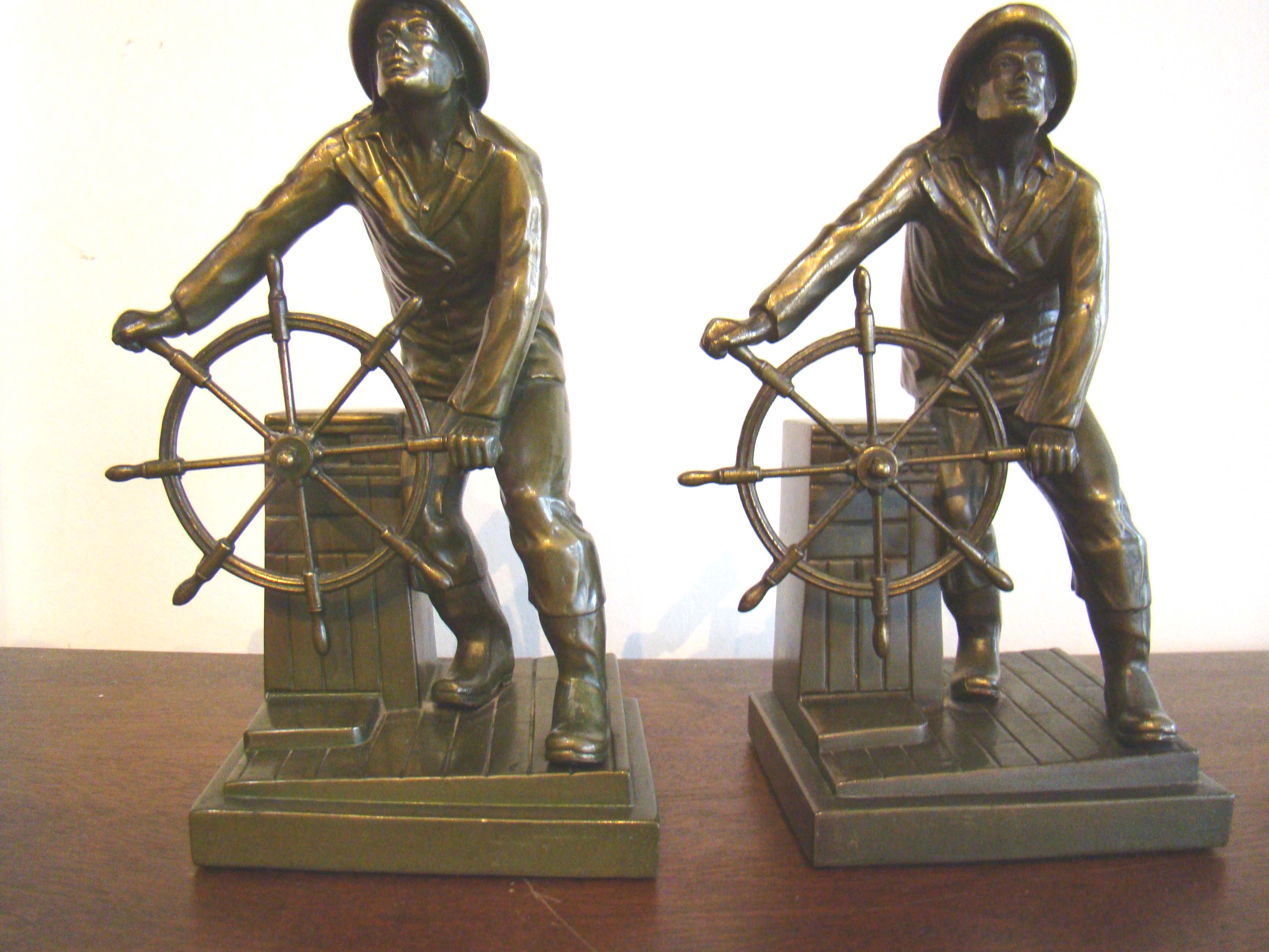 The 'best pair of' 'Gloucester fisherman'  bookends I have ever seen!! Circa 1928 — image 3