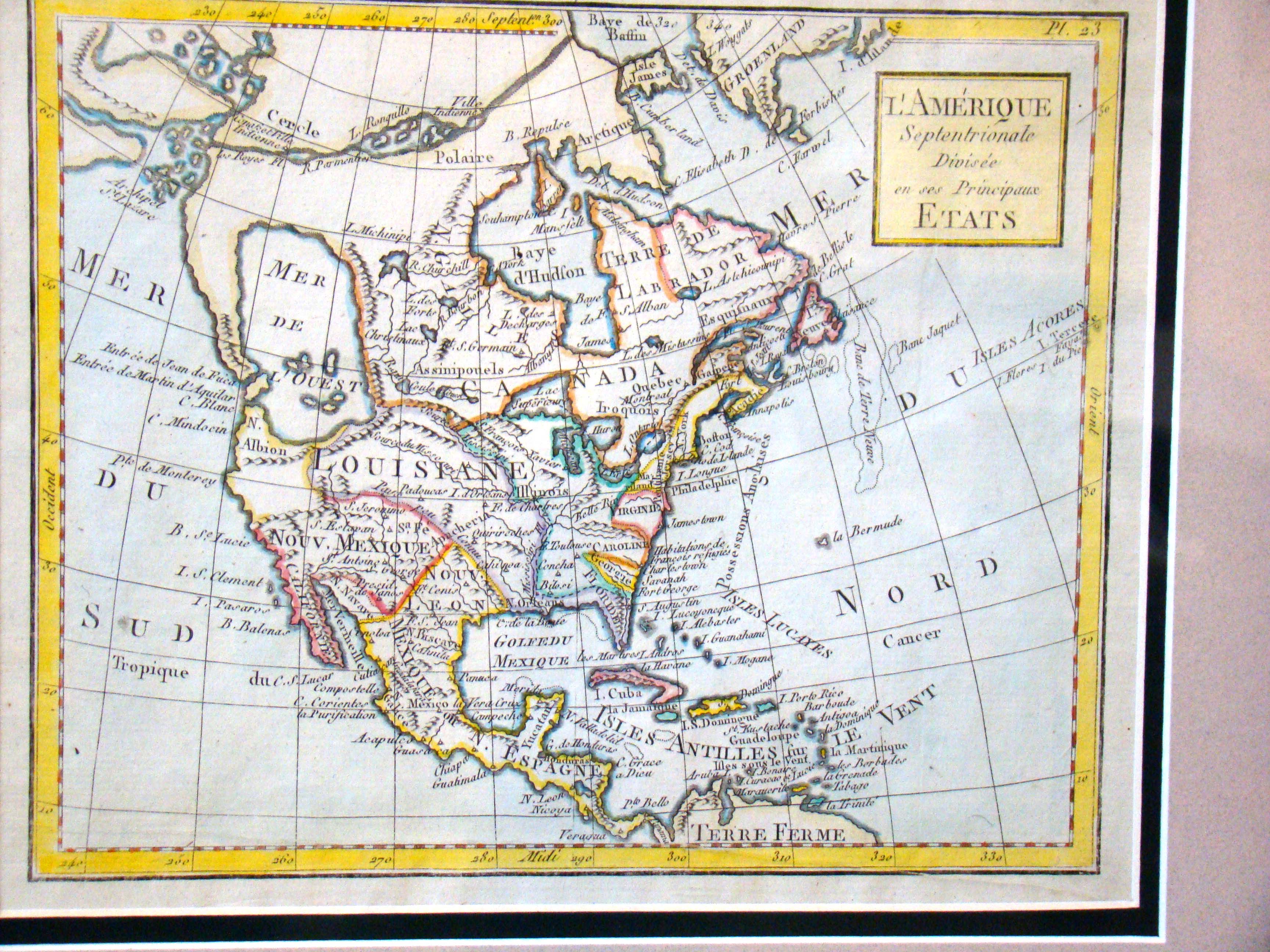 A fine and rare Map of North America printed in 1762