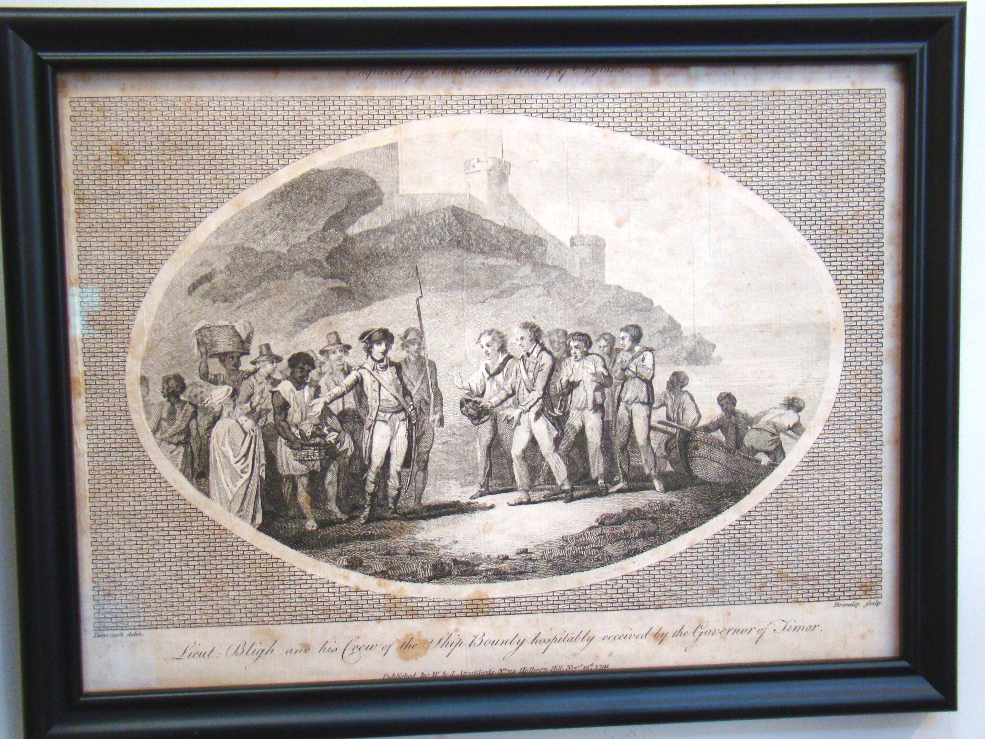 "MUTINY ON THE BOUNTY"  A  RARE original print published November 10, 1792 — image 2