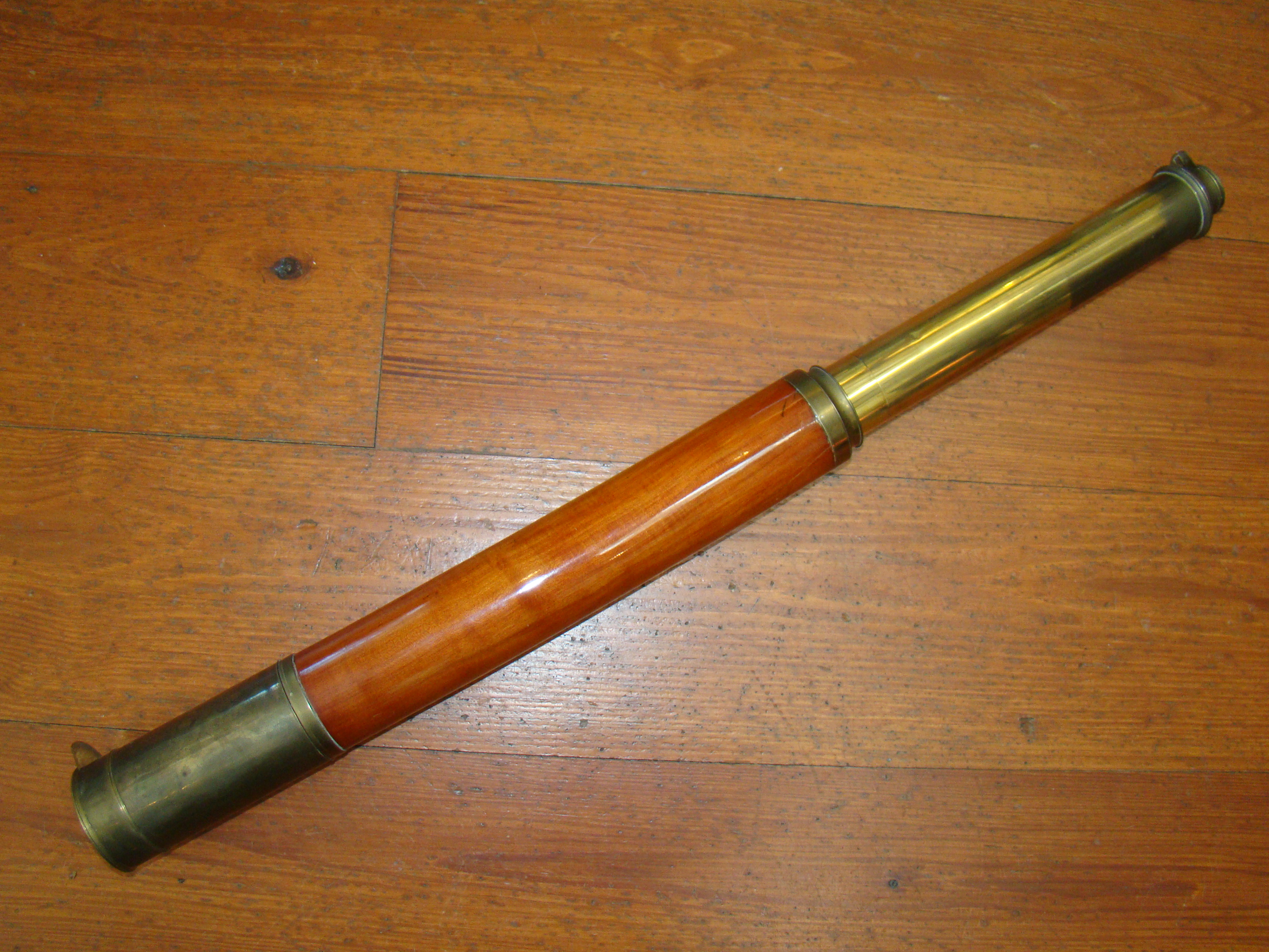 A fabulous English single draw telescope made by Spencer, Browning & Rust circa 1800