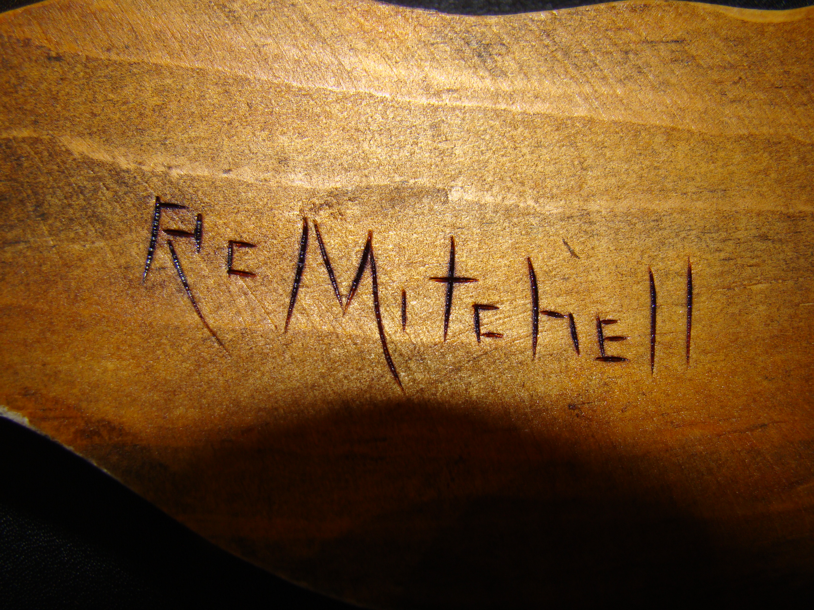 A charming carved sperm whale plaque by noted wood carver Roger Mitchell — image 3