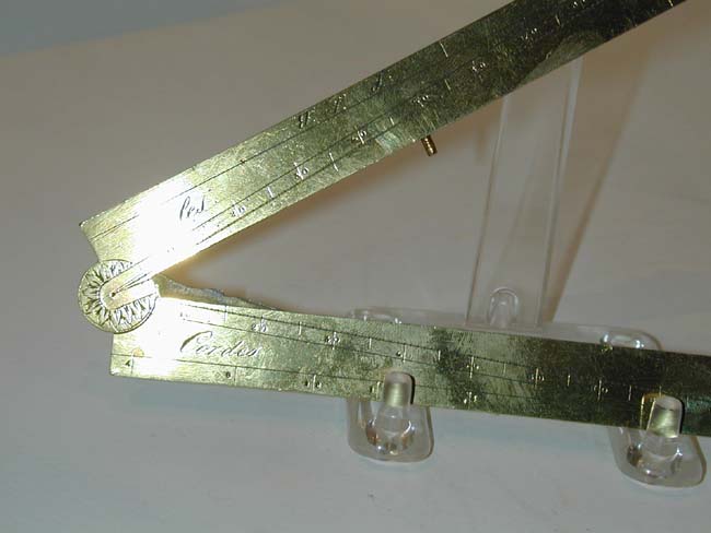 A French 18th Century Engraved Brass 'Gunners' Sectors circa 1770