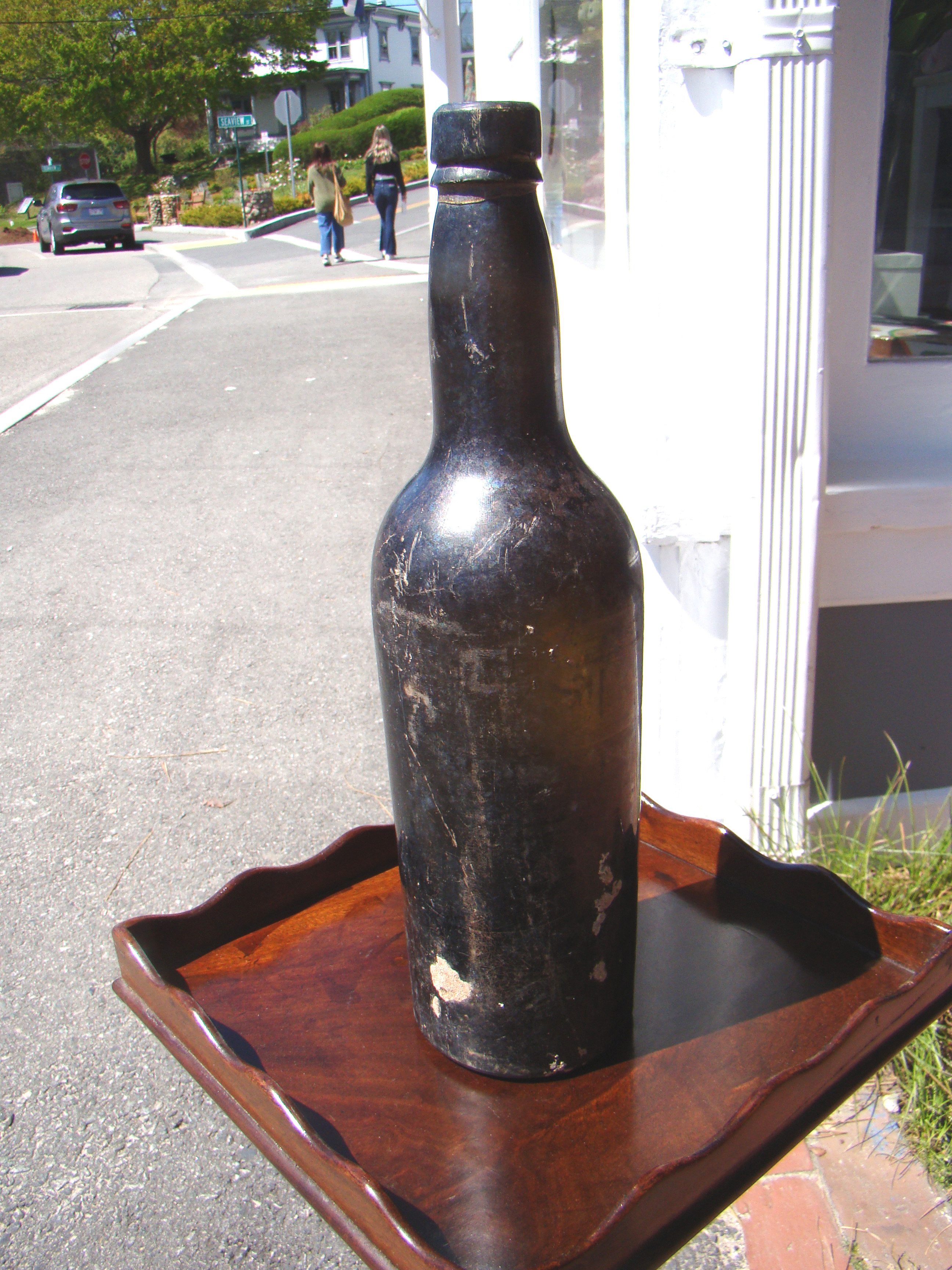 An authenticated shipwreck/sea salvaged ale bottle circa 1800 found in the Caribbean