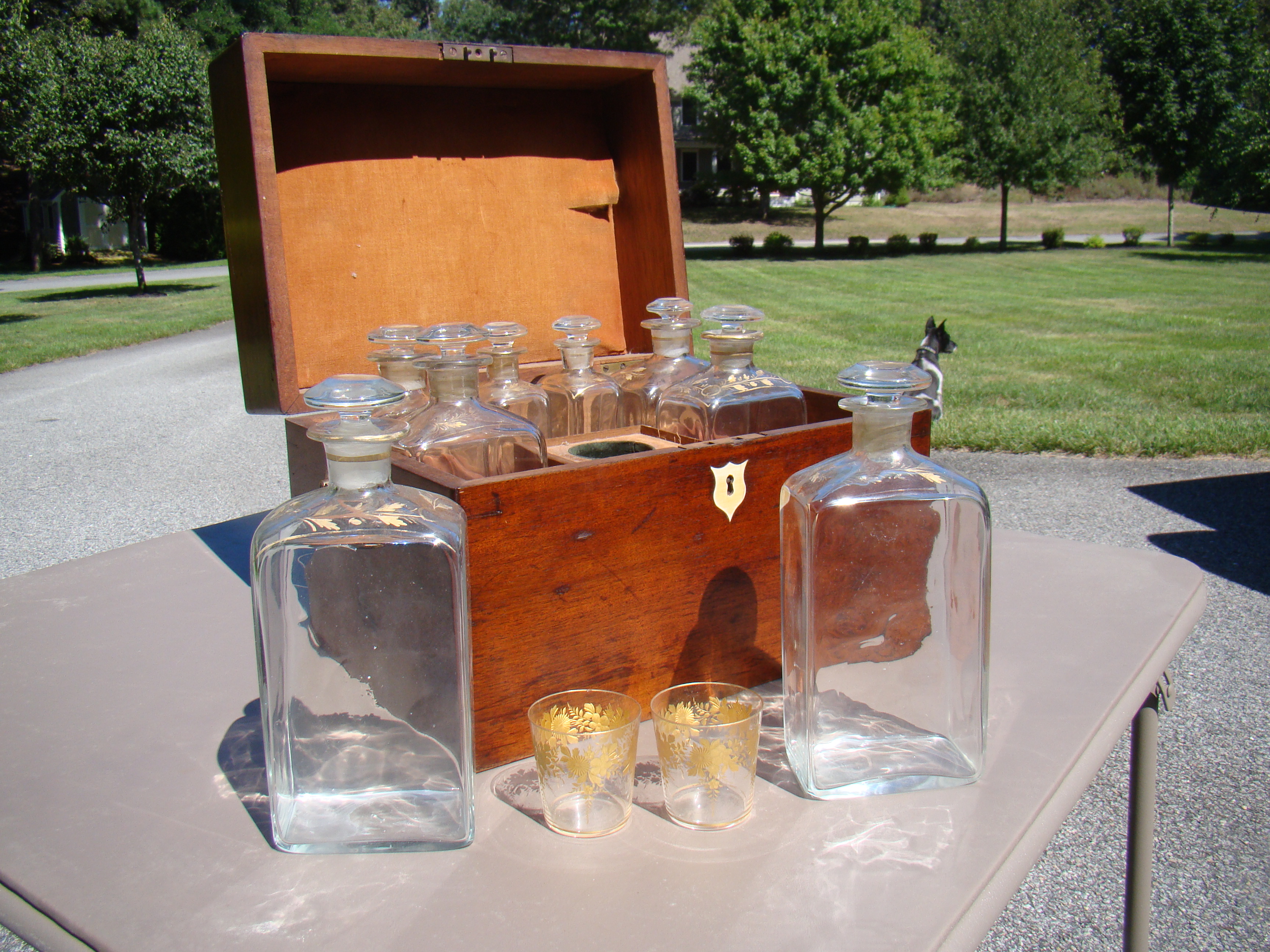 A FABULOUS and RARE English Naval Officer's Liquor Chest circa 1810 — image 4