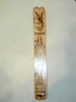 19th Century Whalebone Corset Busk with 20th Century Scriming