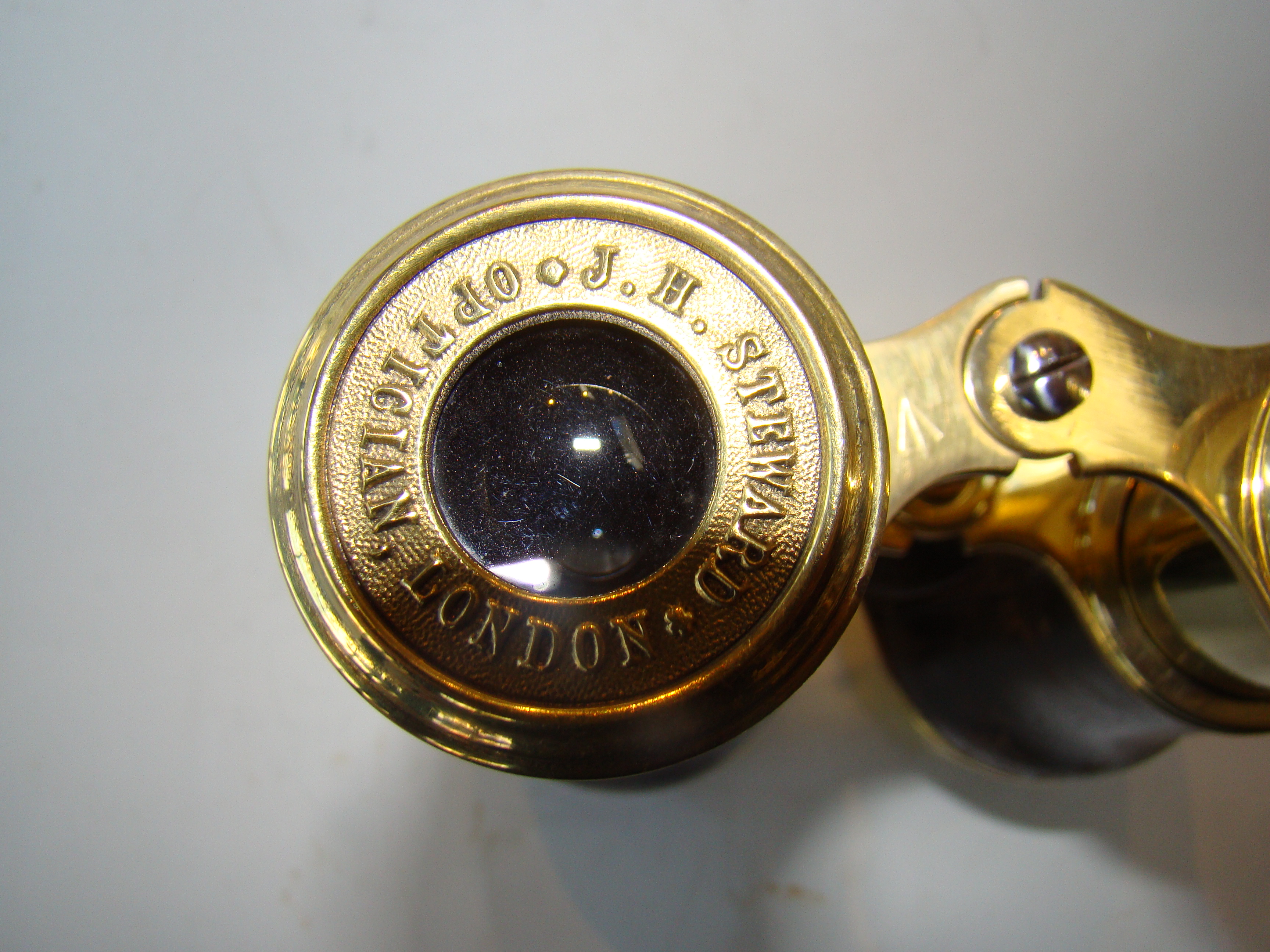 A fine pair of antique British army field glasses by J.H. Steward circa 1900 — image 2
