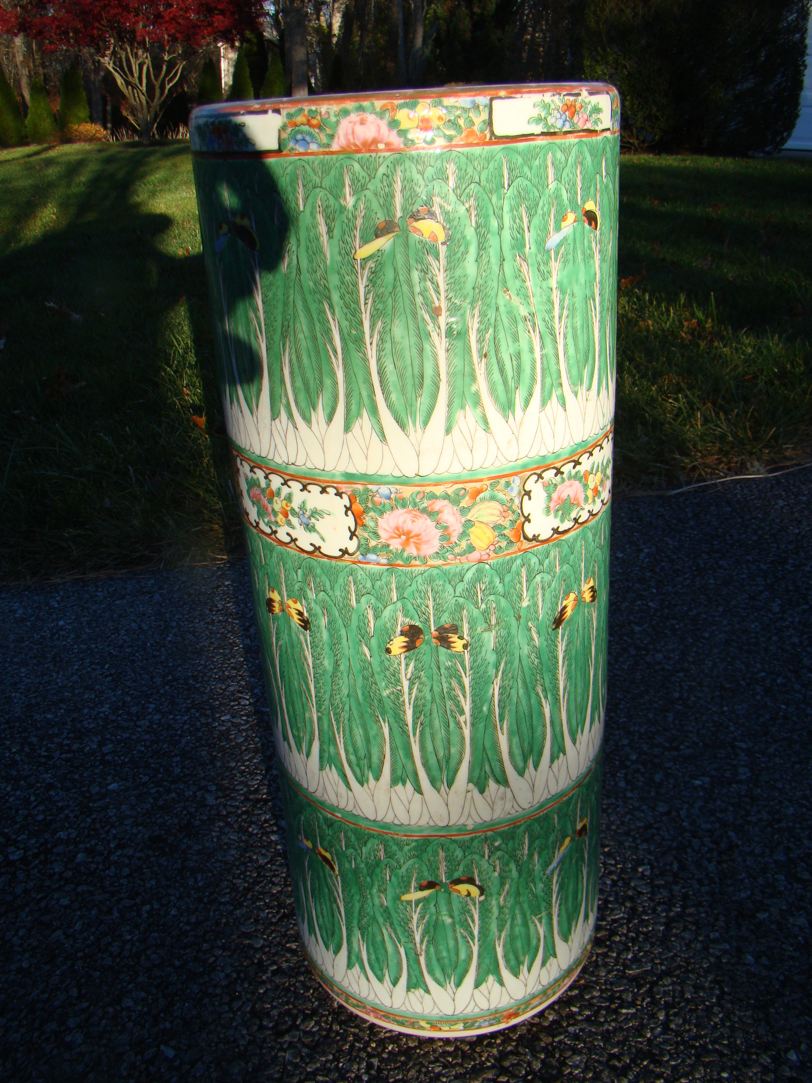 A gorgeous antique Chinese umbrella stand — image 2
