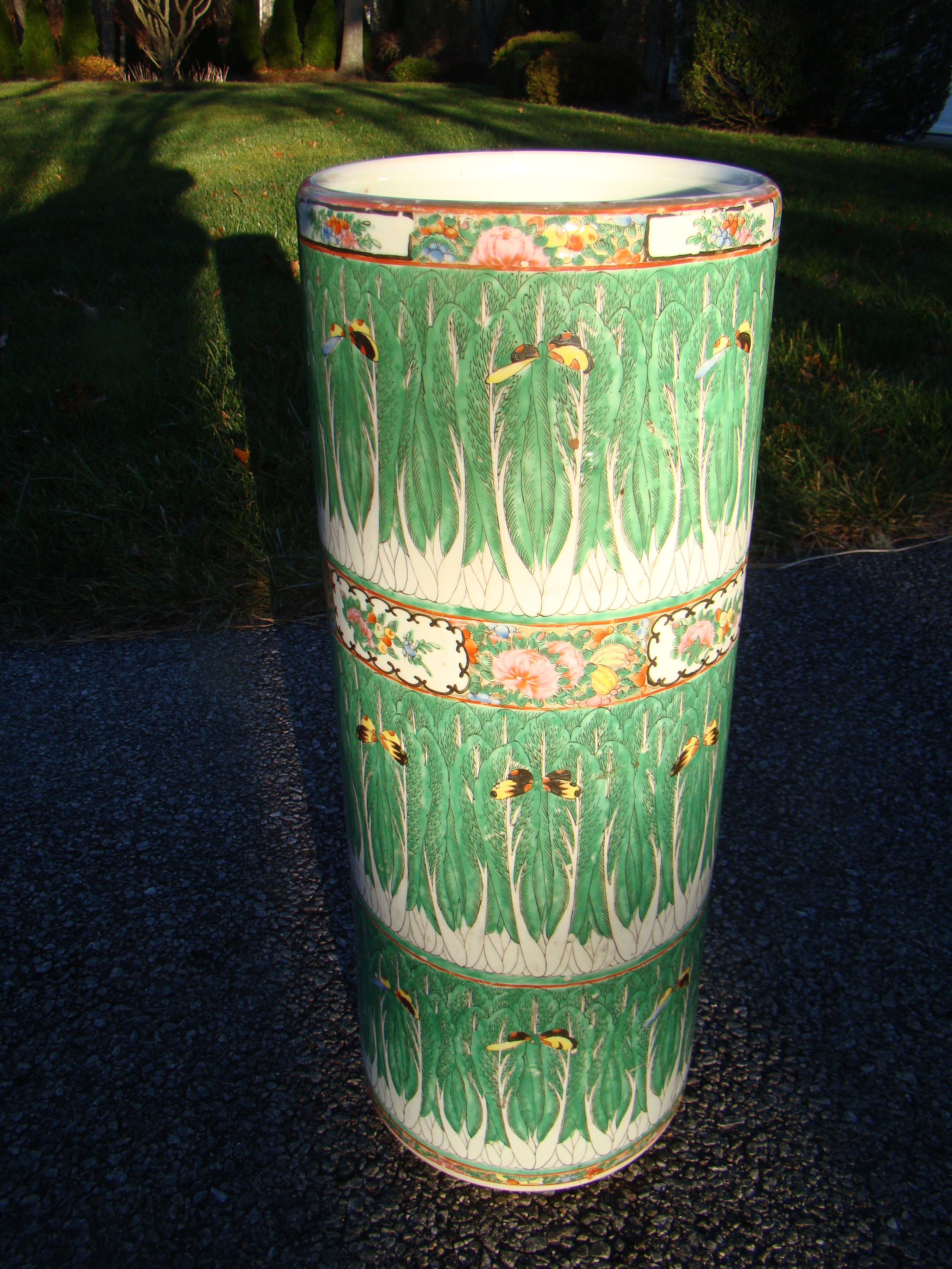 A gorgeous antique Chinese umbrella stand