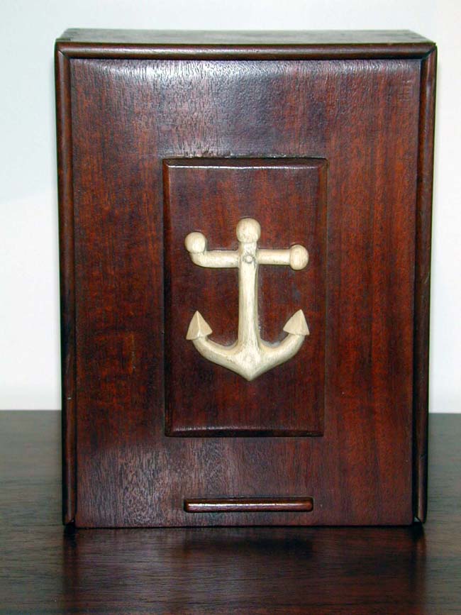 A 19th century Whalebone Mounted Storage or Document Box