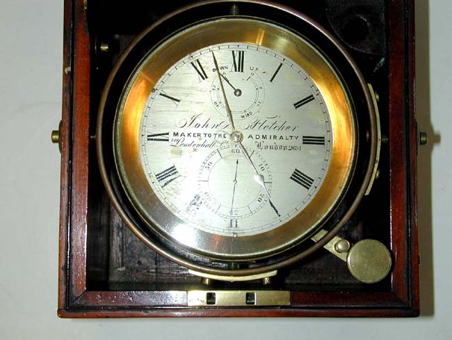 19th century English Marine Chronometer Signed "John Fletcher, Maker to the Admiralty" — image 3