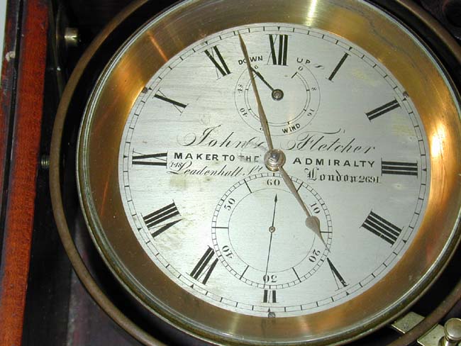 19th century English Marine Chronometer Signed "John Fletcher, Maker to the Admiralty" — image 4