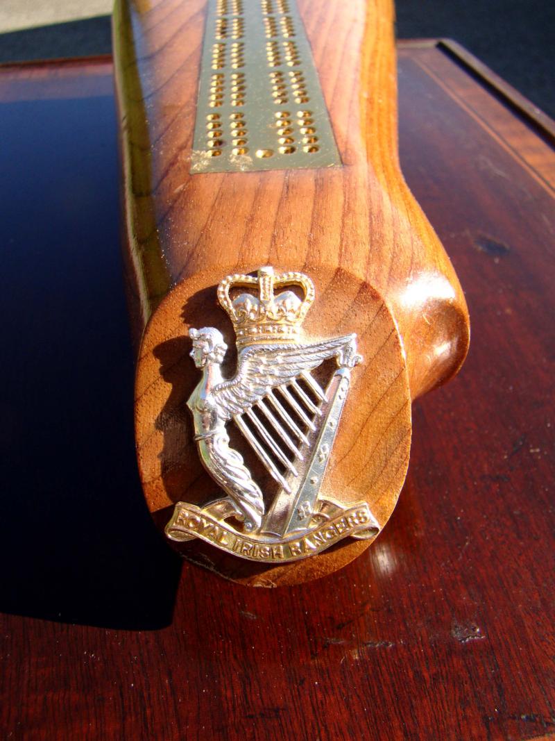 A late 19th/early 20th century rifle butt converted into a cribbage board — image 2